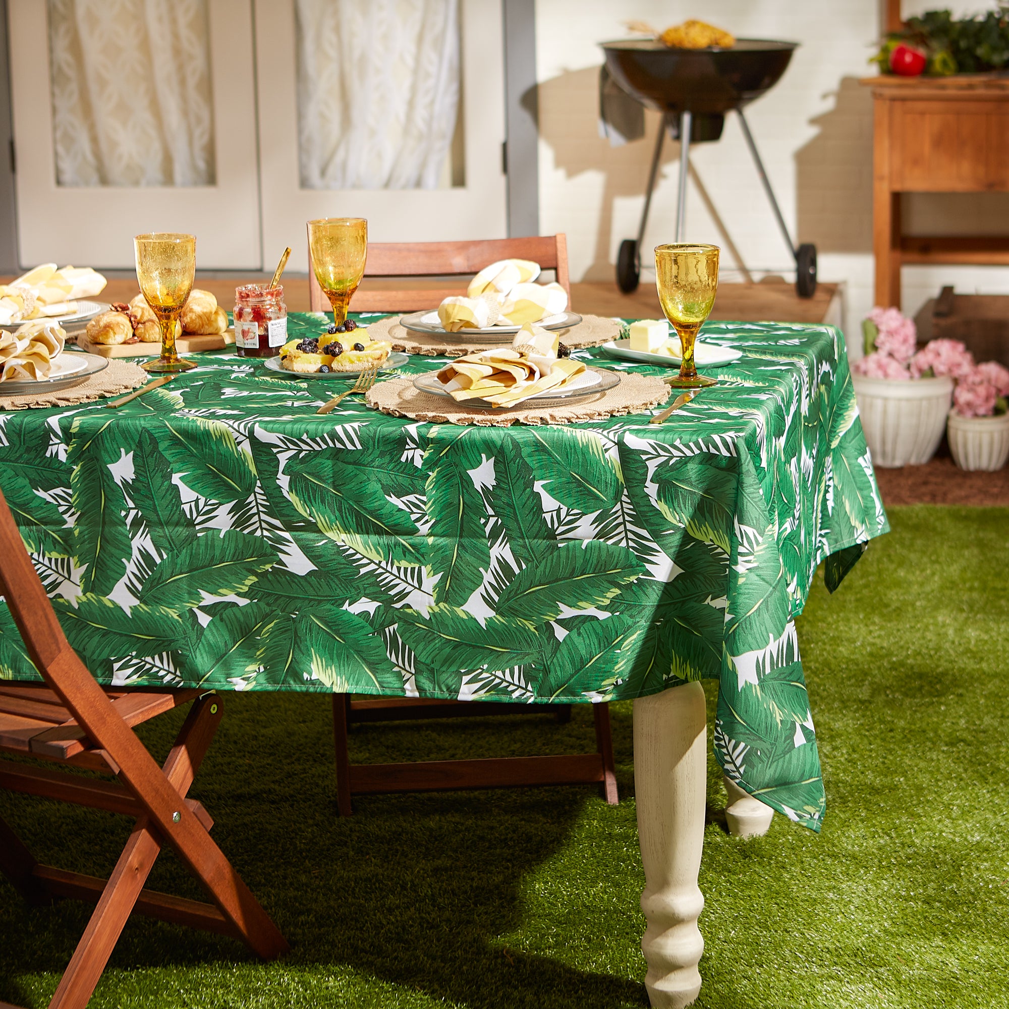 Banana Leaf Outdoor Tablecloth