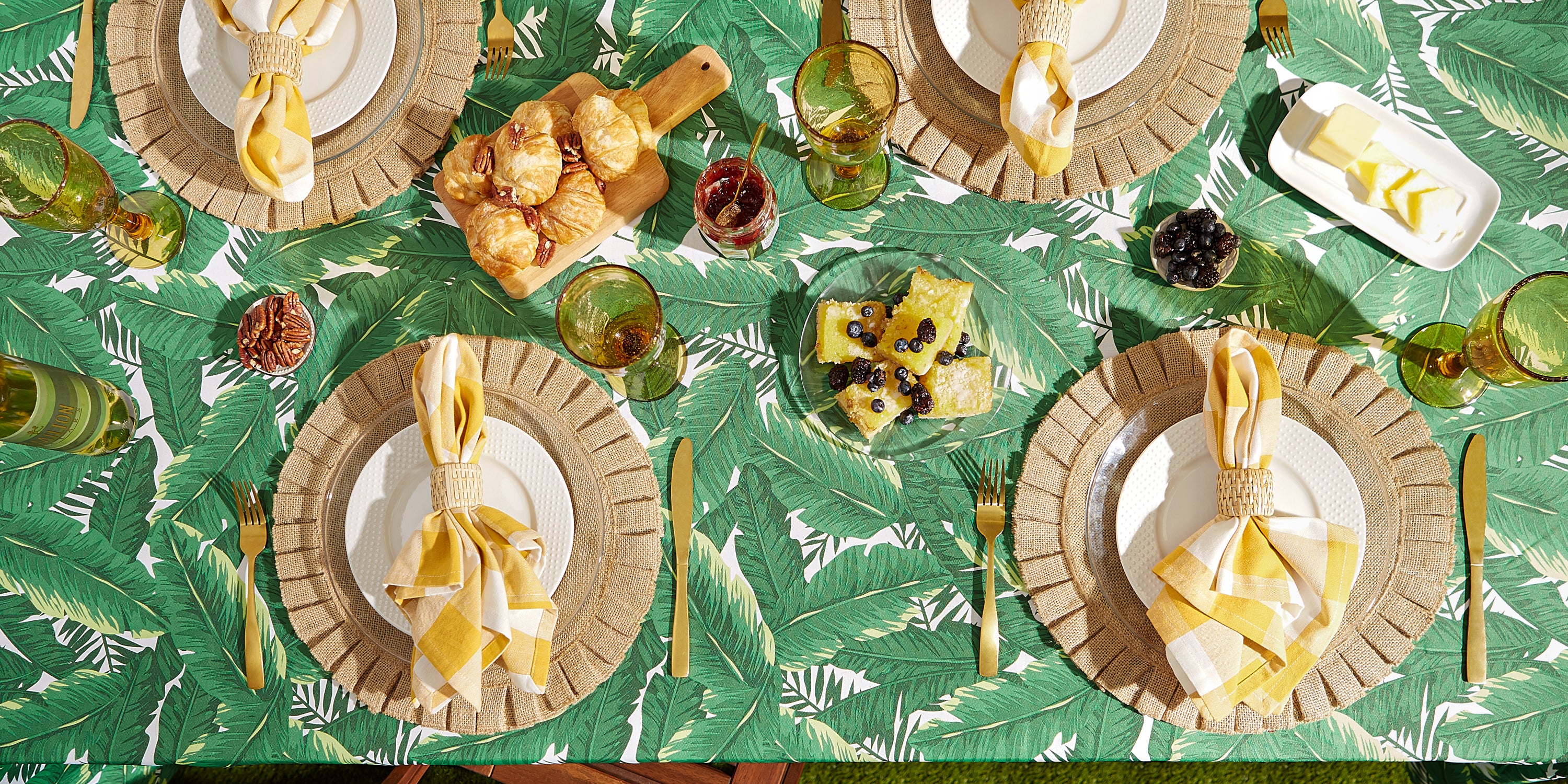 Banana Leaf Outdoor Tablecloth