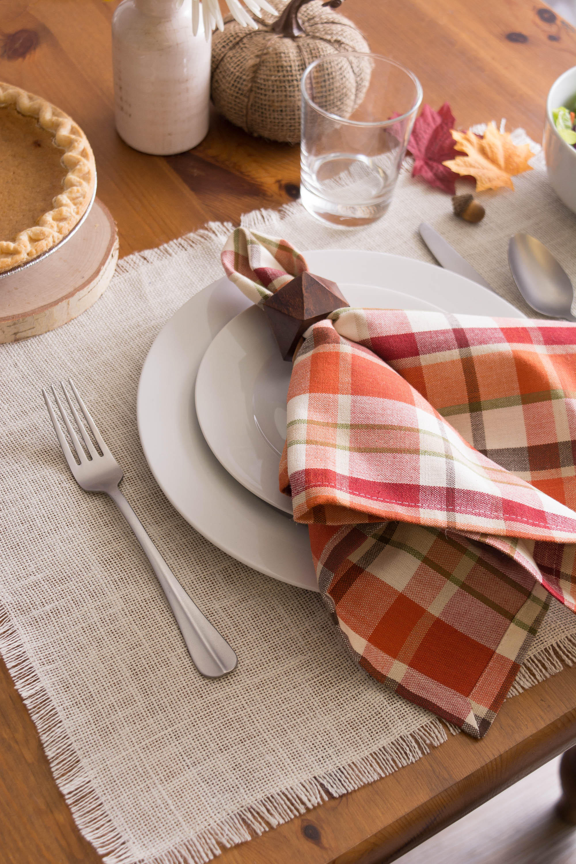 DII Bleached Jute Placemat 6-Piece Set