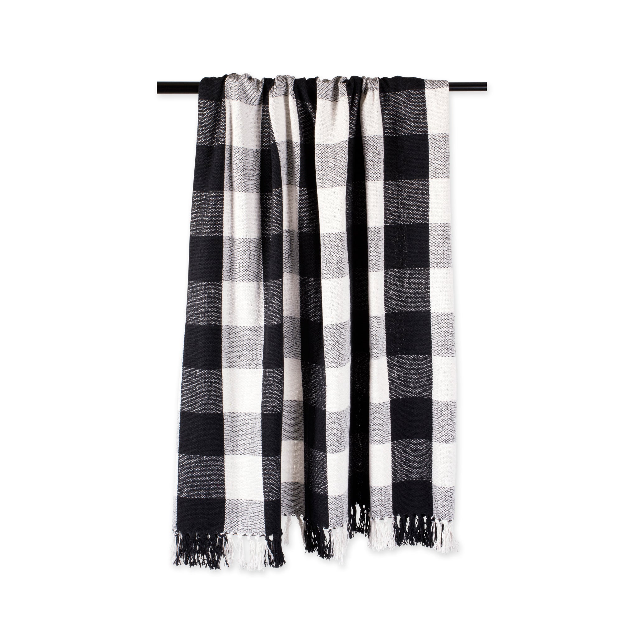 Black & White Buffalo Check Throw