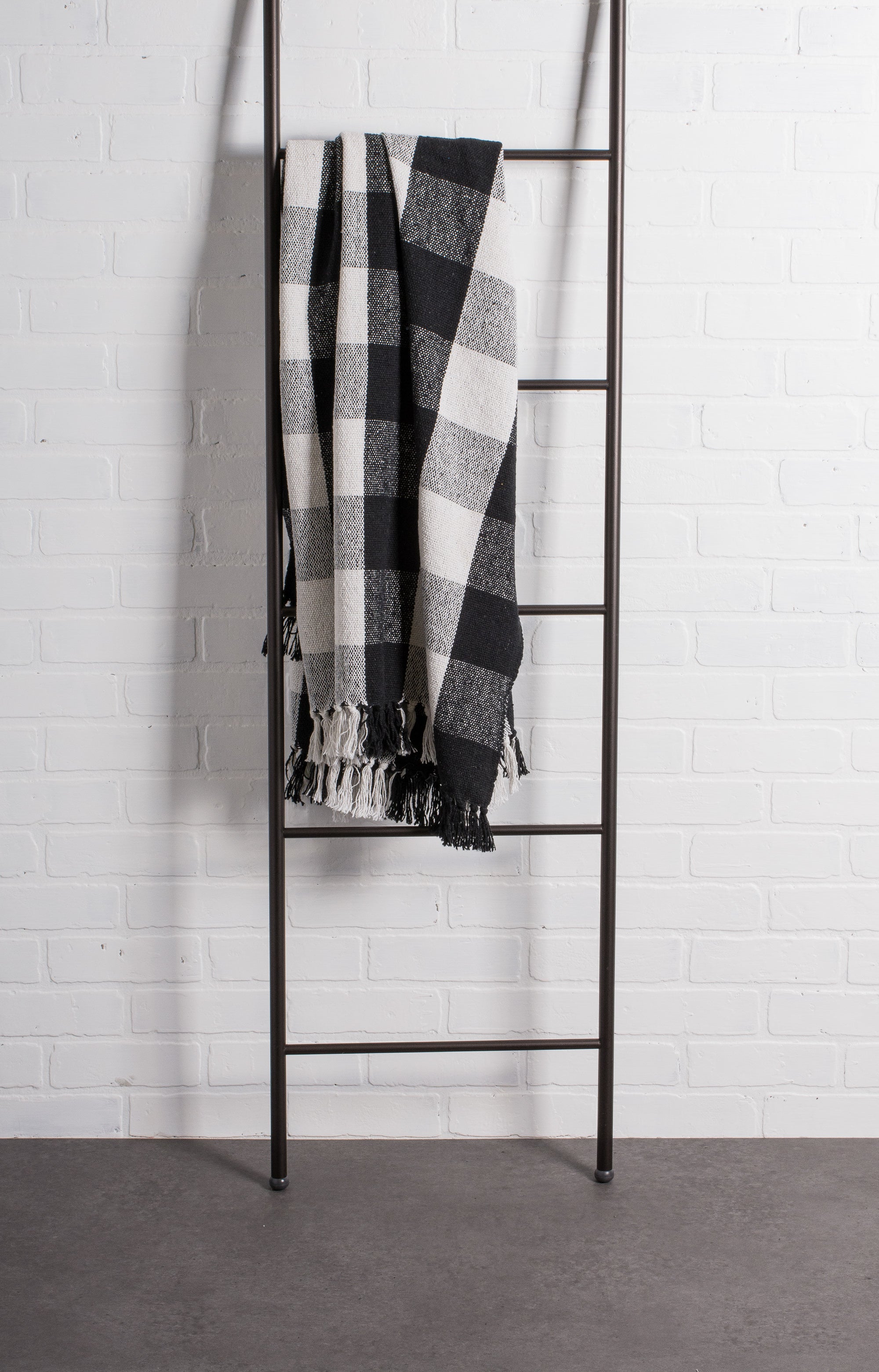 Black & White Buffalo Check Throw