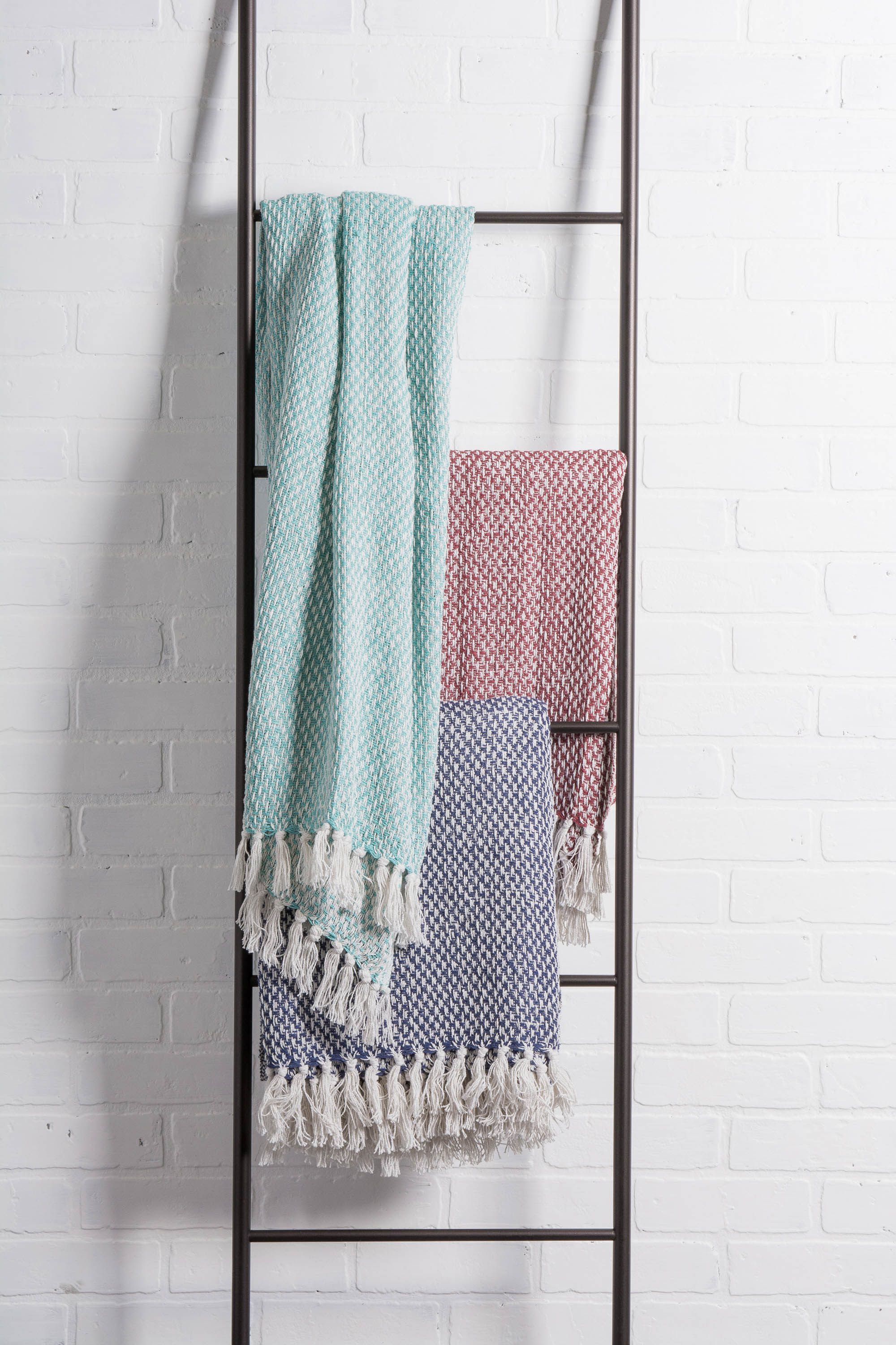 Nautical Blue Woven Throw