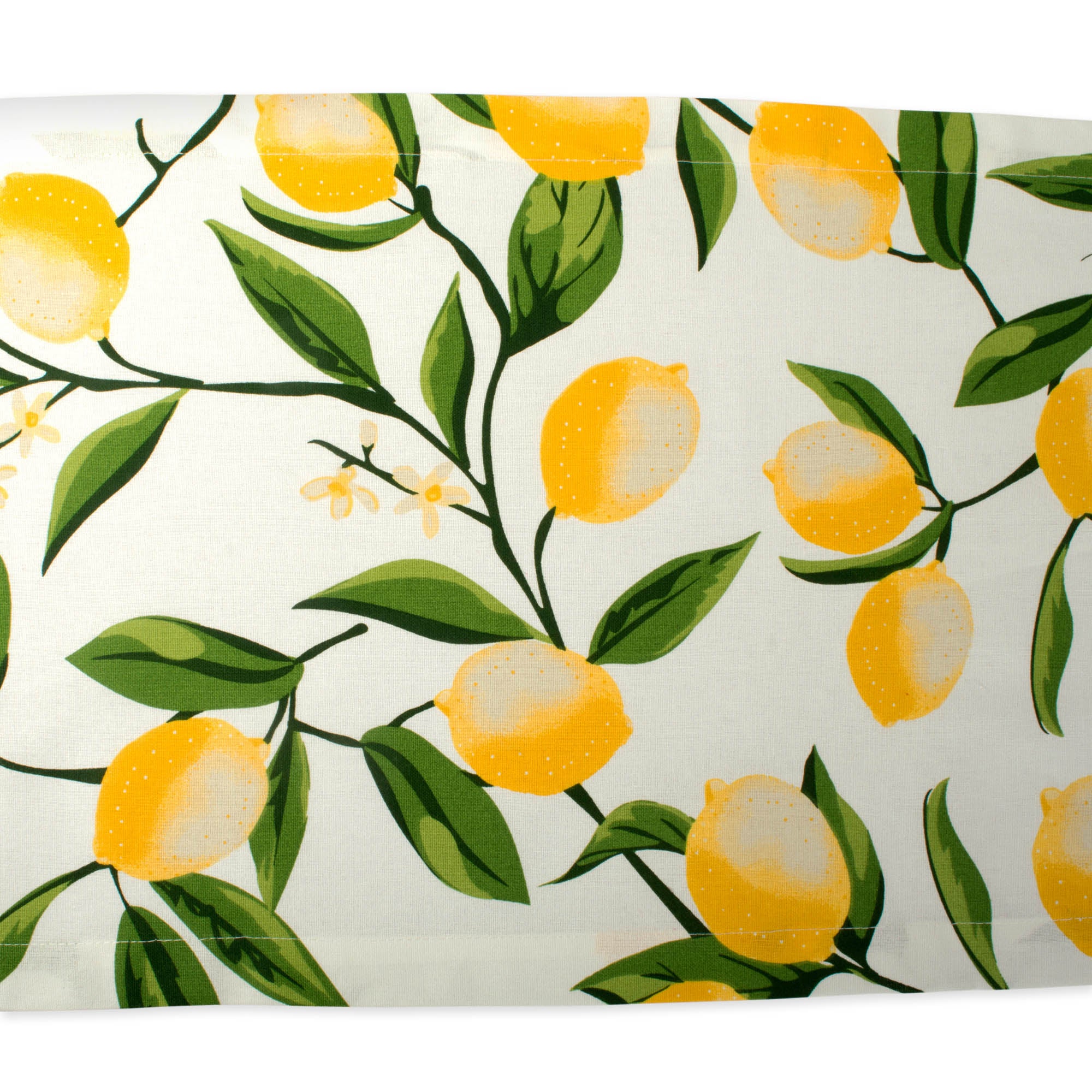 DII Lemon Bliss Print Cotton Table Runner
