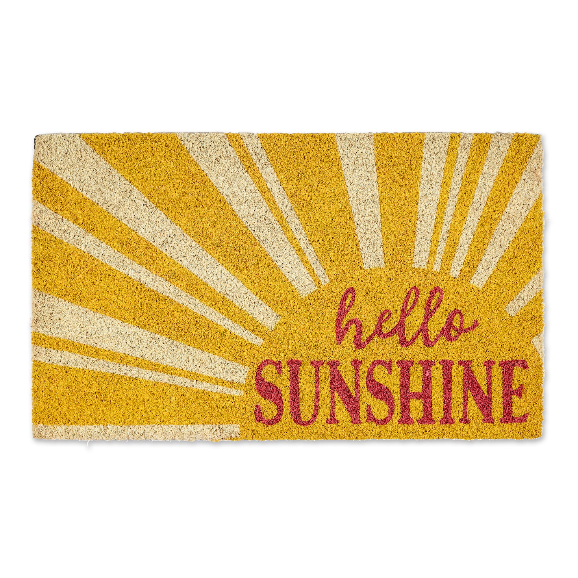 DII Hello Sunshine Doormat, Yellow