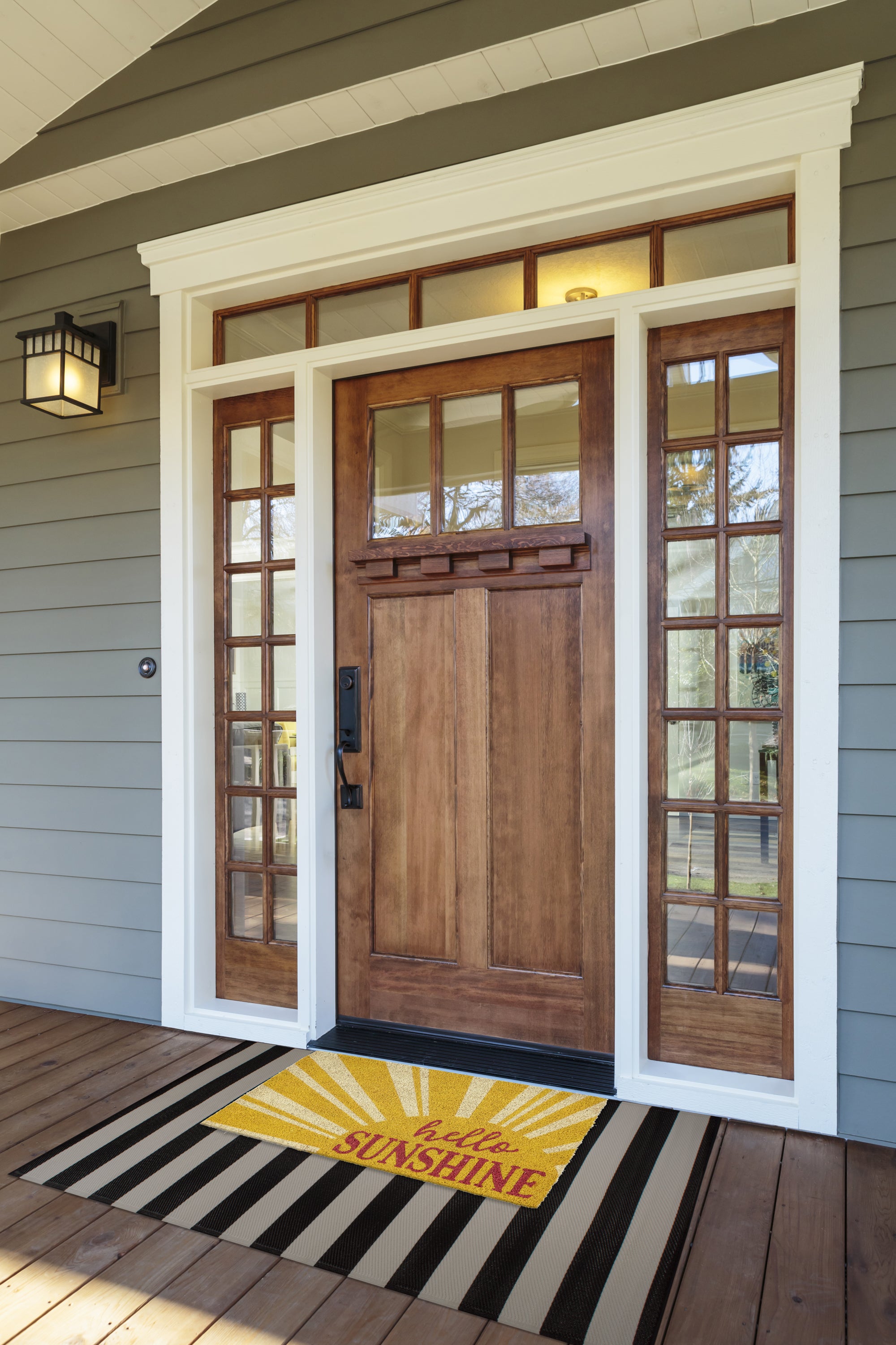 DII Hello Sunshine Doormat, Yellow
