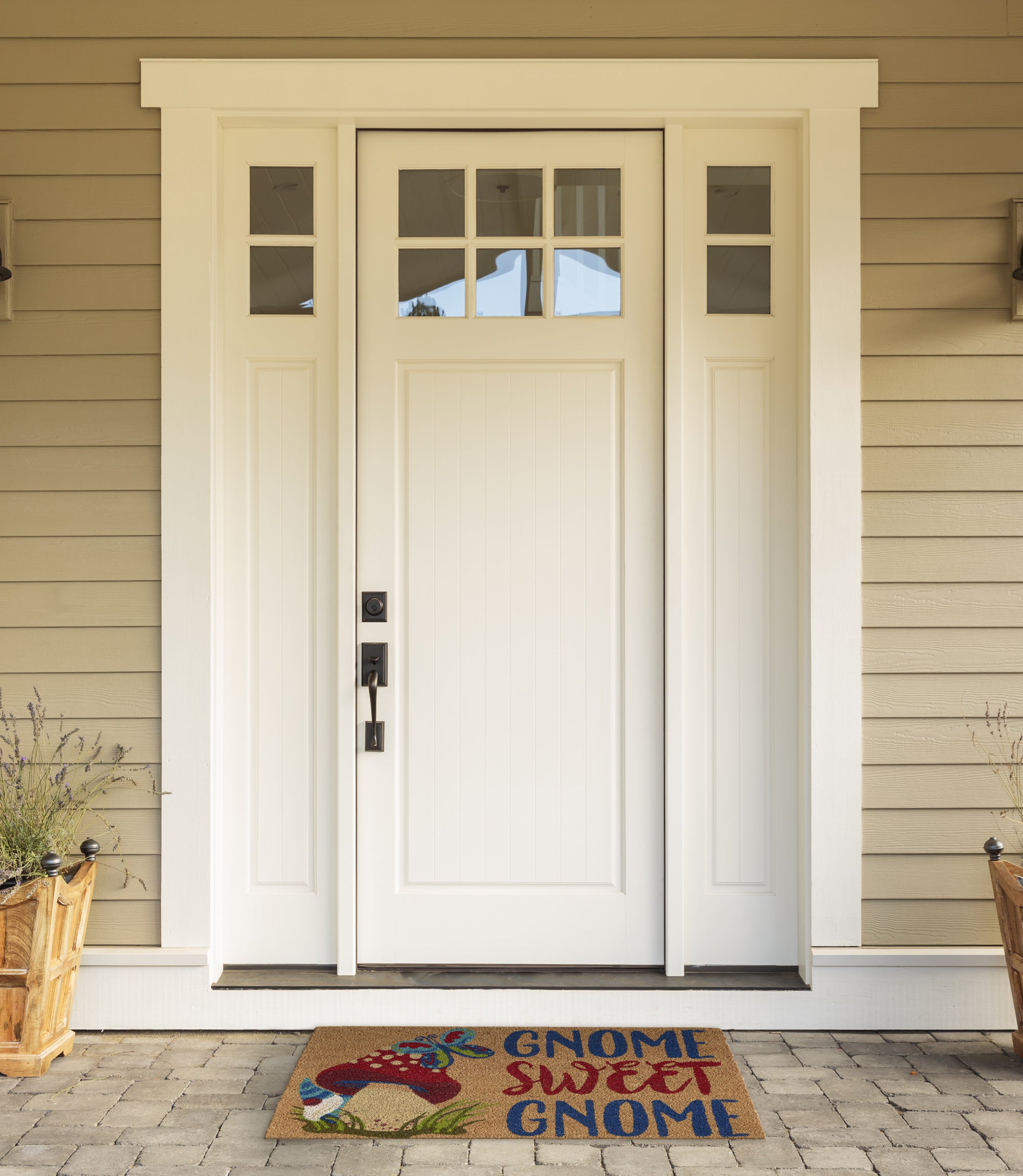 DII Gnome Sweet Gnome Doormat, Non-Slip PVC Backing