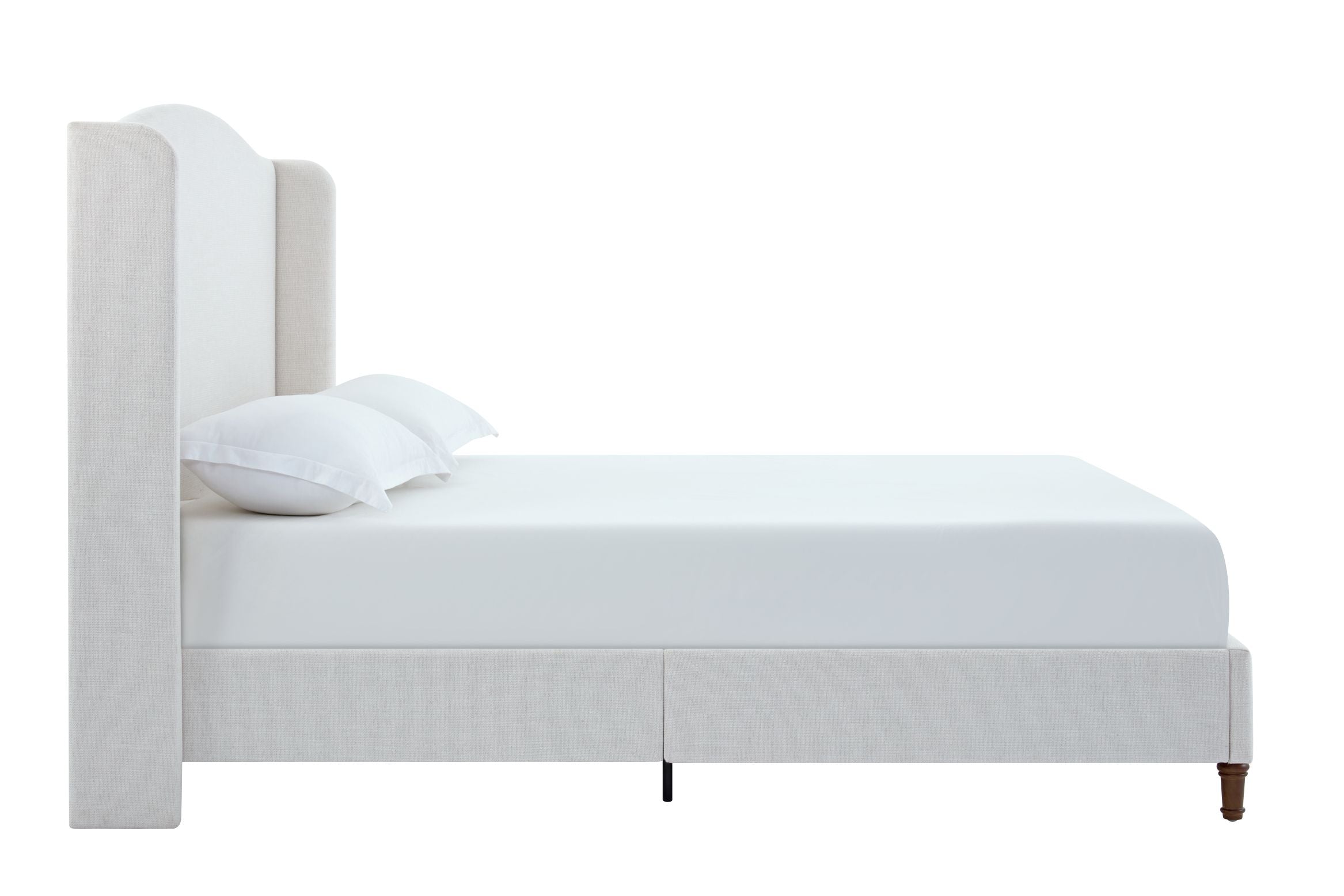 Hannah Upholstered Wingback Bed
