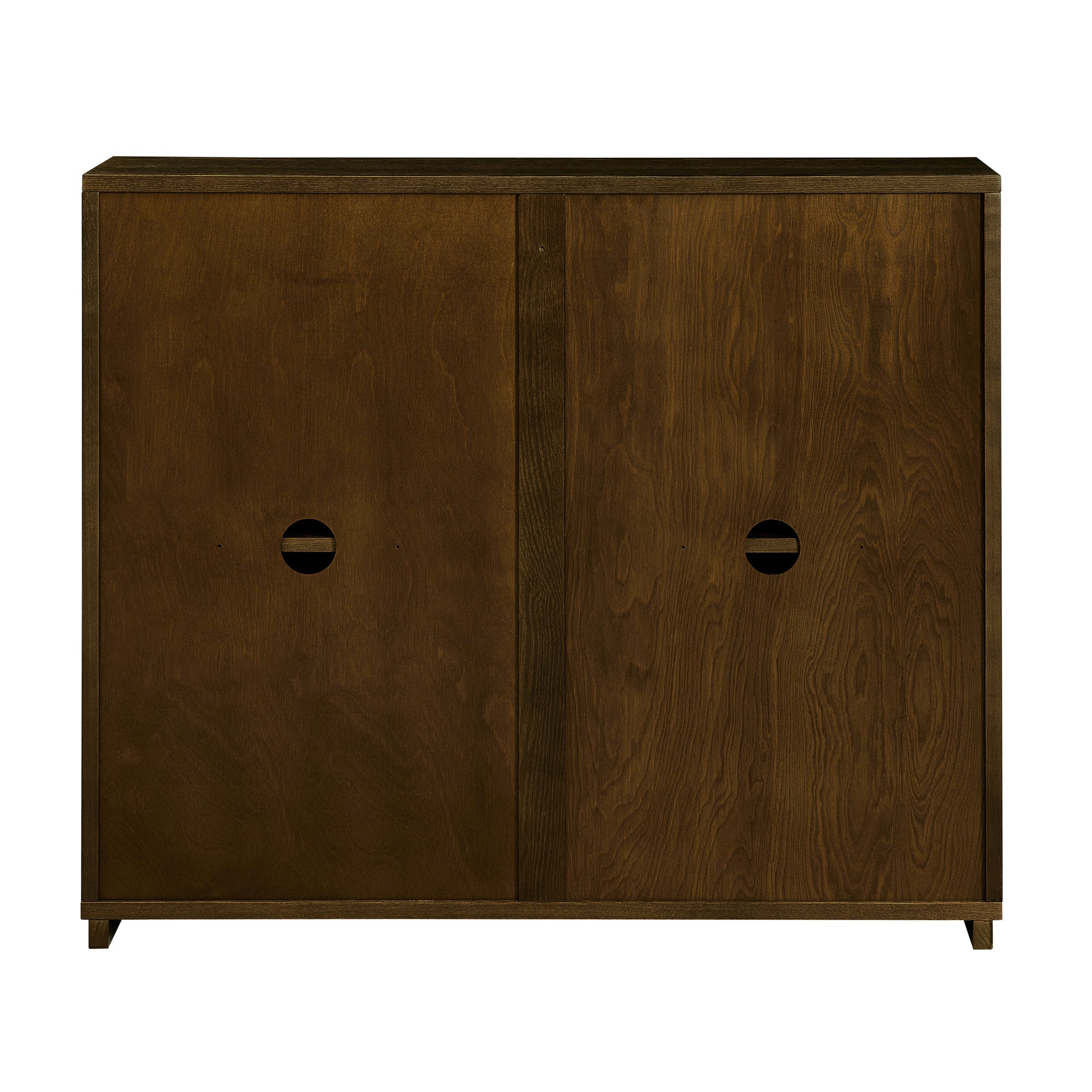 Mid Century Modern V-Shape Narrow Storage Cabinet