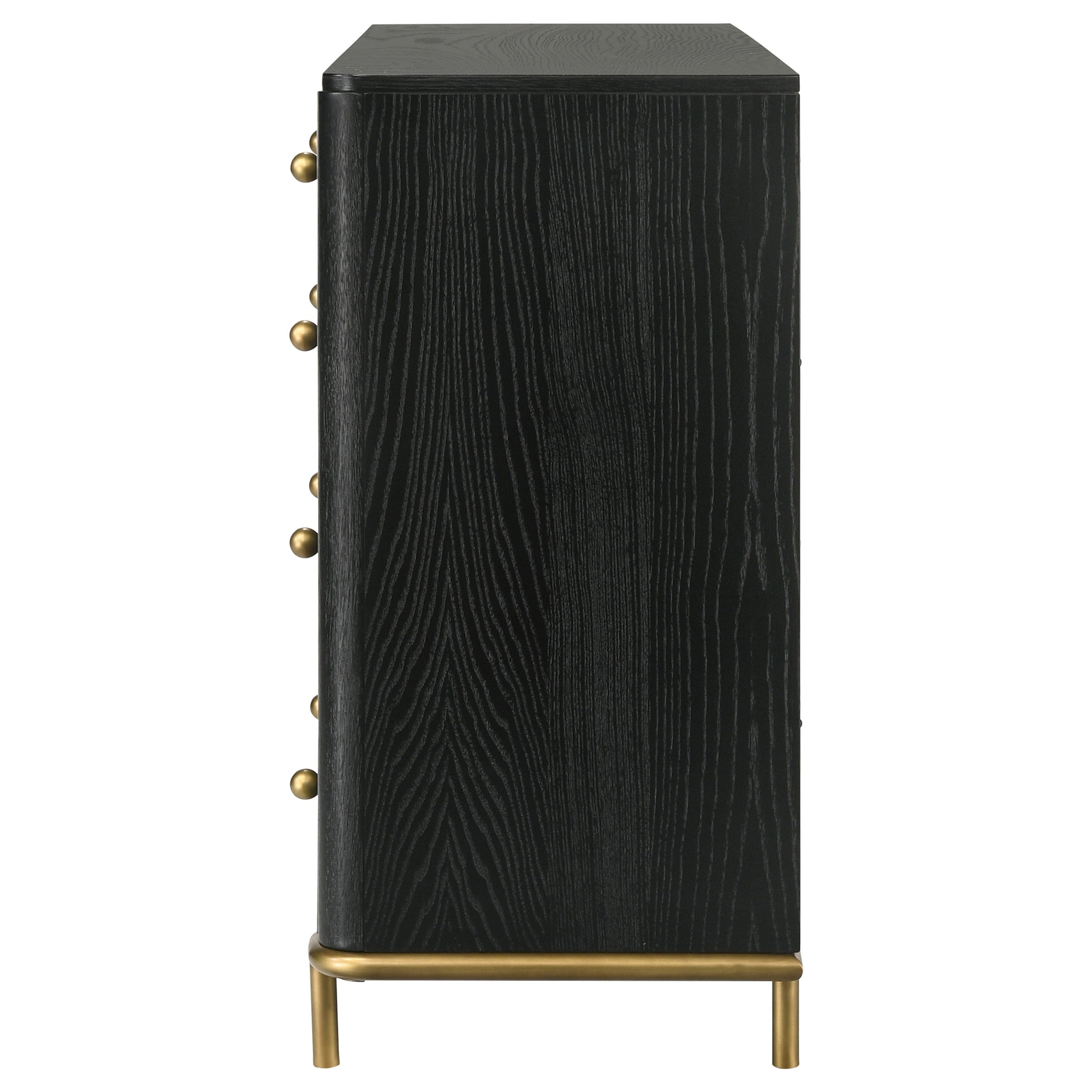 Anser Black 8-Drawer Dresser
