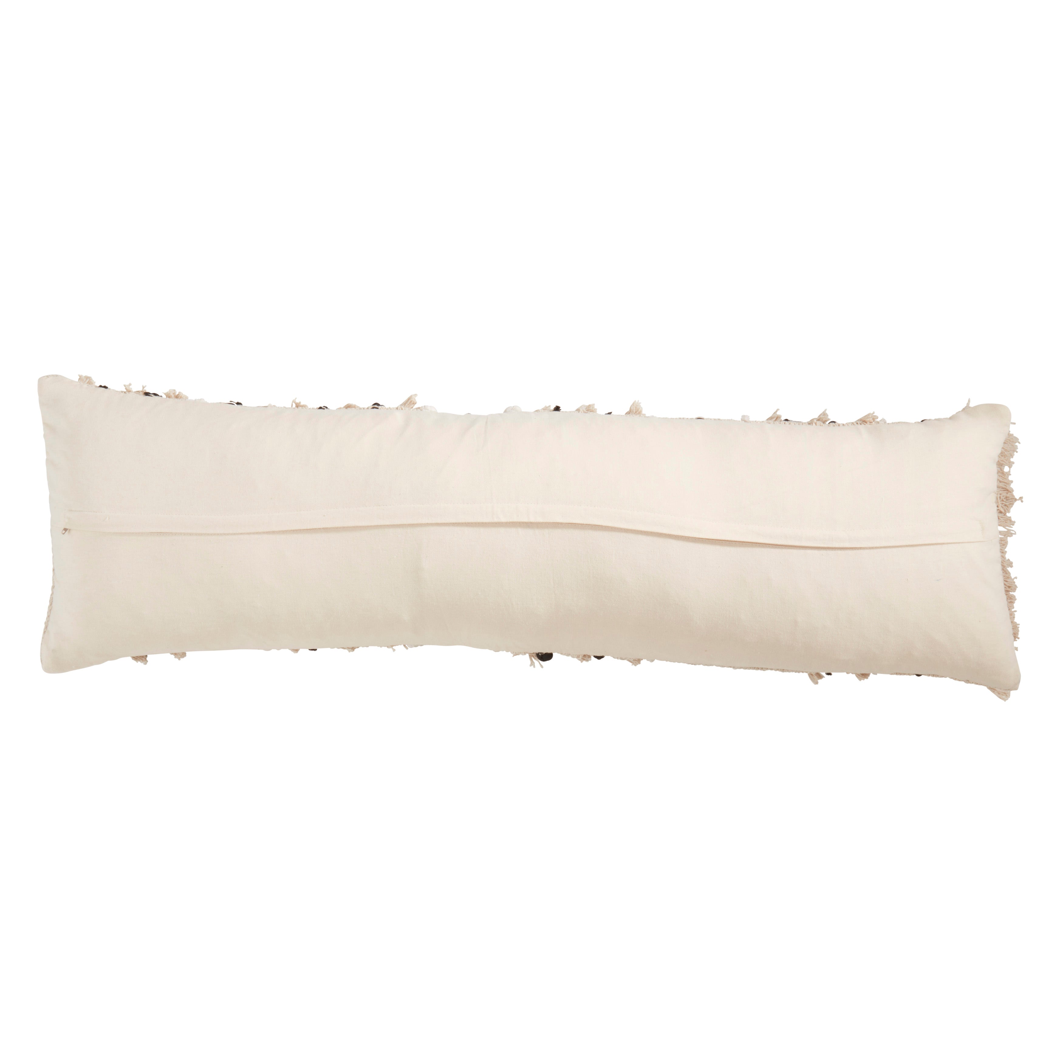 Stylish Fringe Poly Filled Throw Pillow