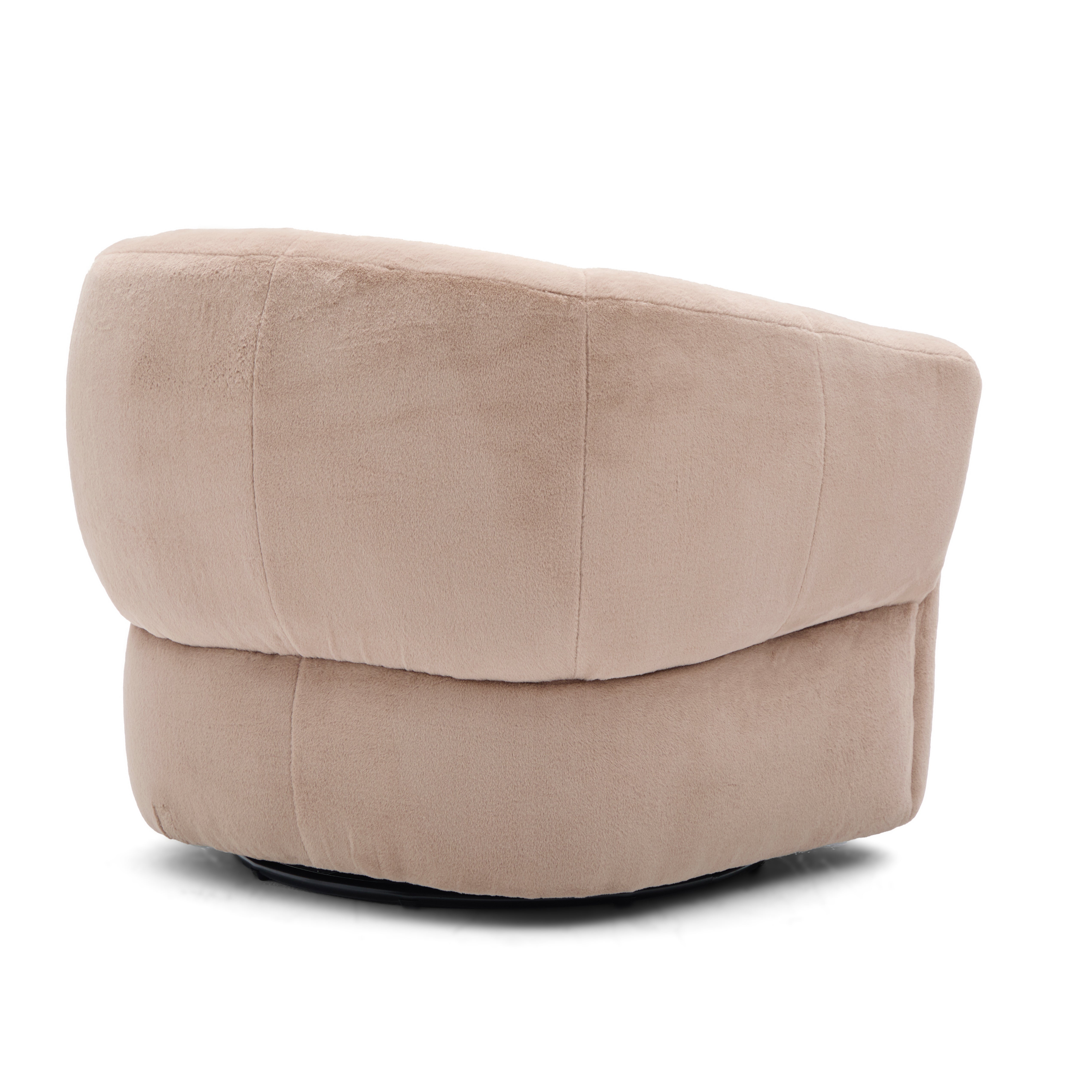 Plush Swivel Club Chair