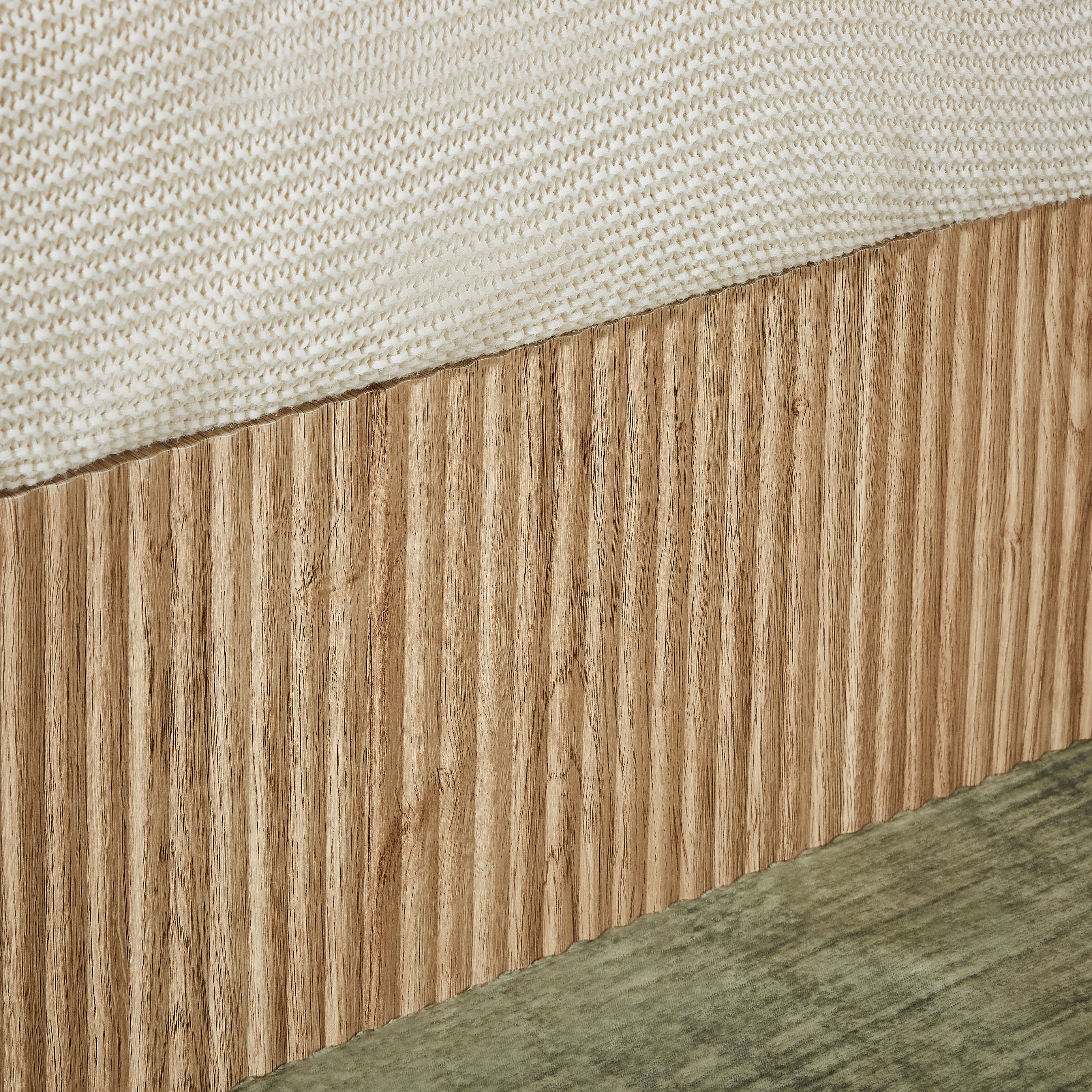 Fluted Lift Up Storage Bed