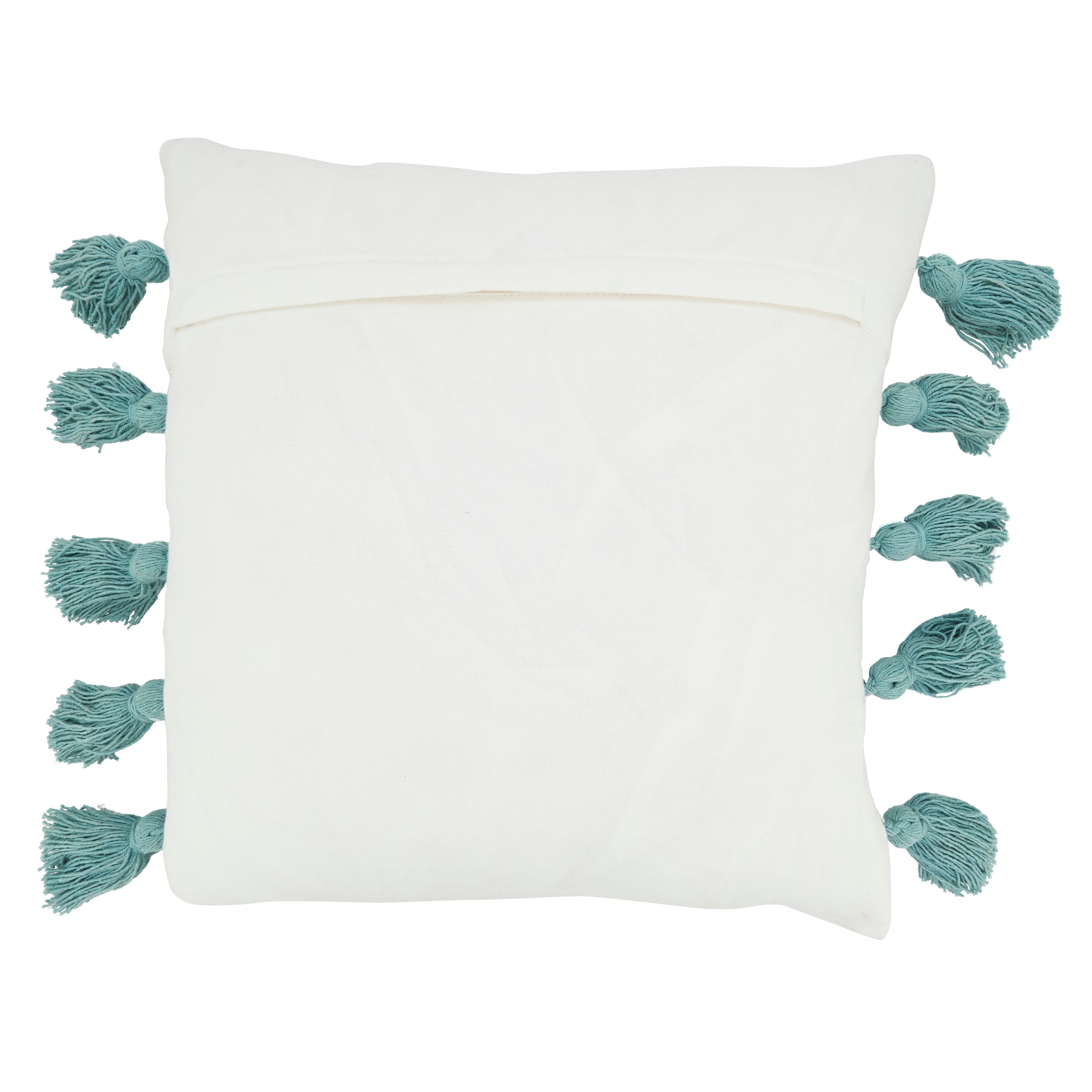 Tassel Fantasy Stripe Poly Filled Throw Pillow