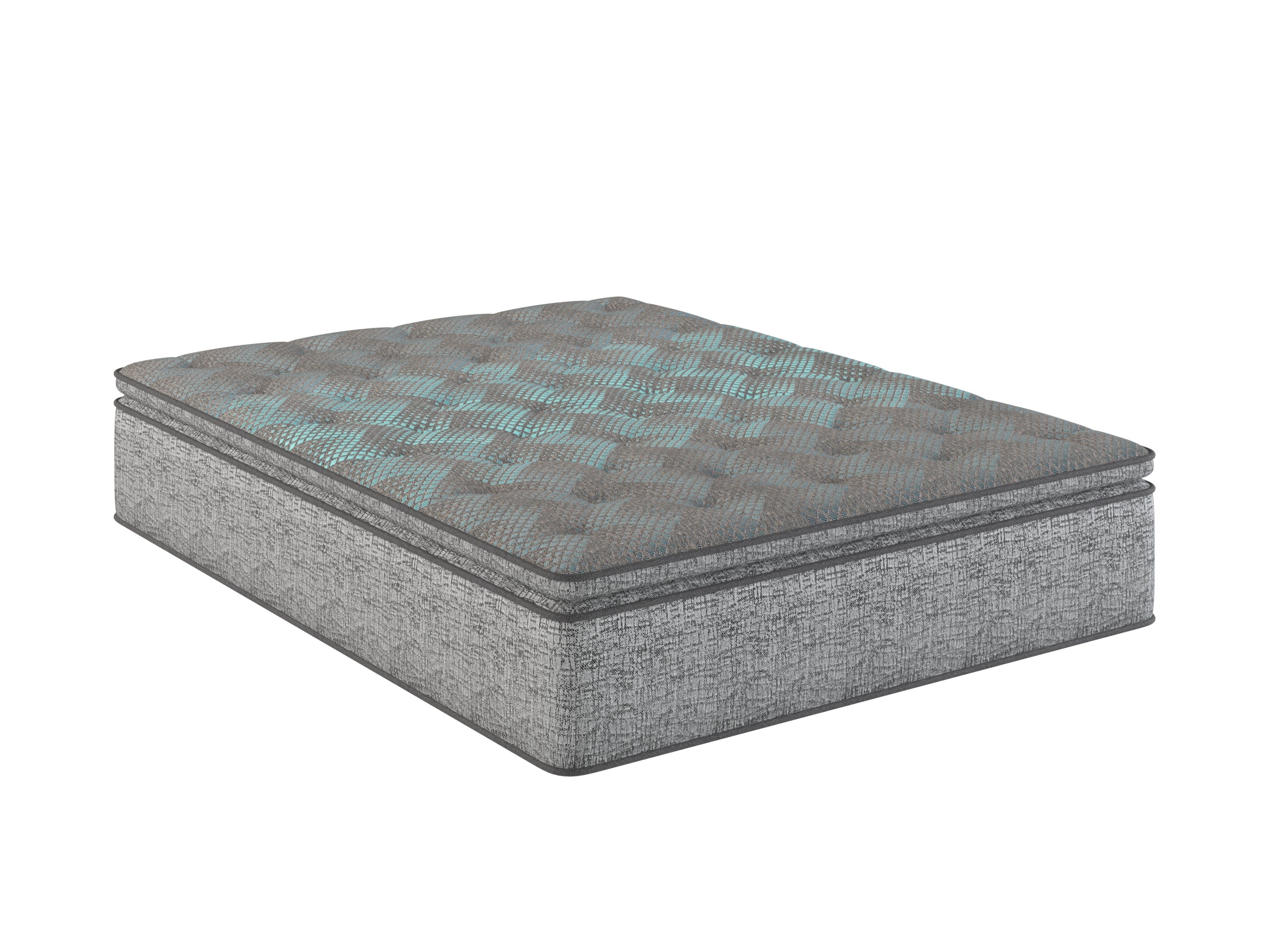 Restonic Comfort Care 12" Hybrid Euro Top Mattress, Individual Pocketed Coil Mattress, Plush Comfort