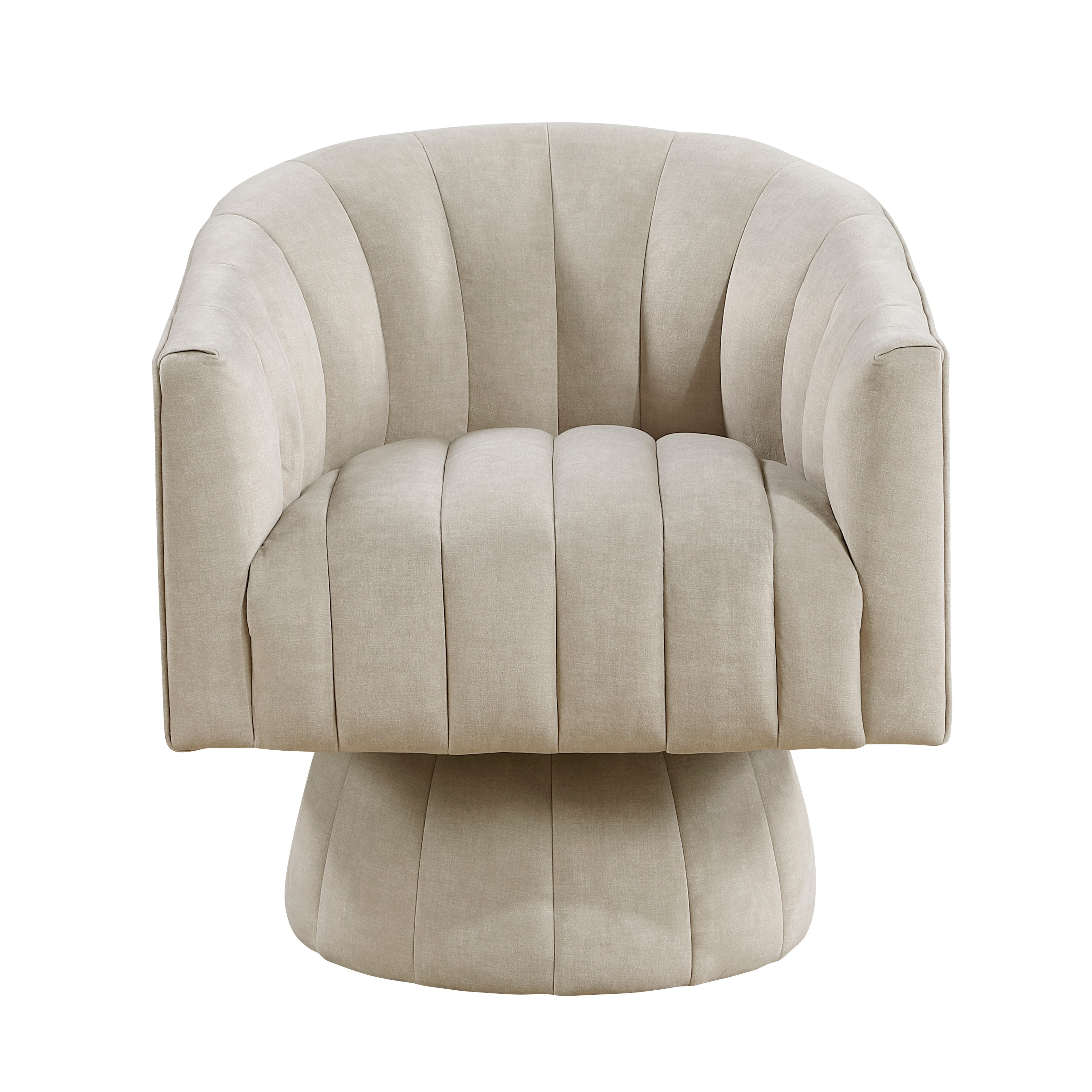 Dark Green Velvet Accent Chair Modern Luxury Living Room Furniture, 1pc Swivel Chair Comfortable Barrel Back