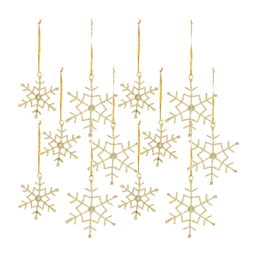 Gold-Jeweled-Metal-Snowflake-Ornament-(set-of-12)-Gold-Ornaments