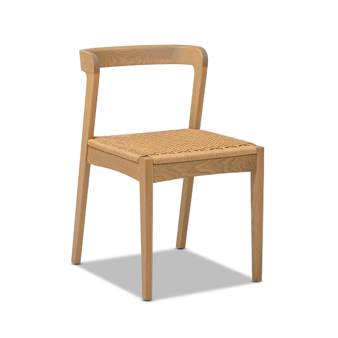 Capri Woven Seat Stacking Wood Dining Chair