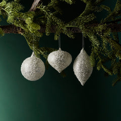 Beaded Glass Tree Ornament (Set of 6)
