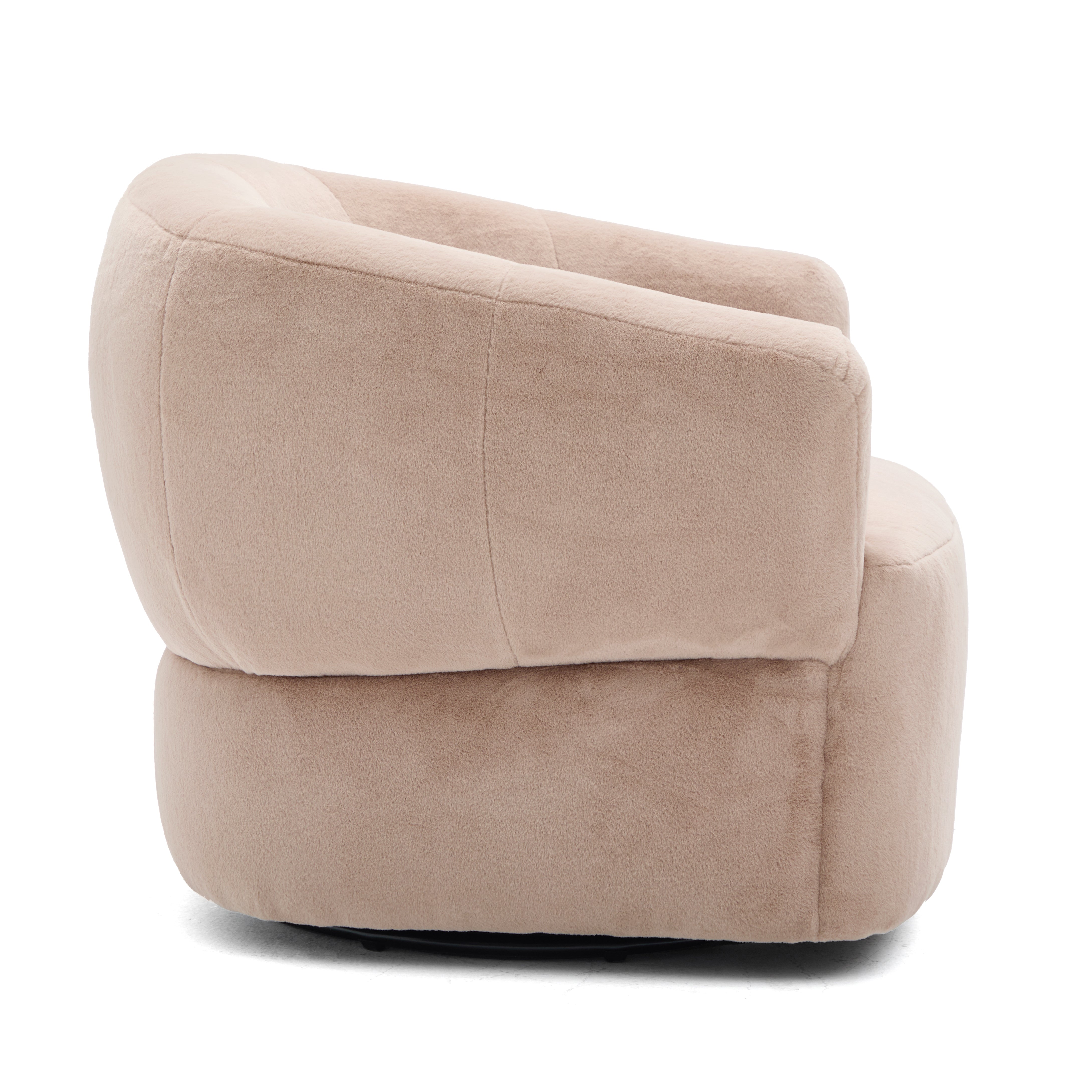Plush Swivel Club Chair