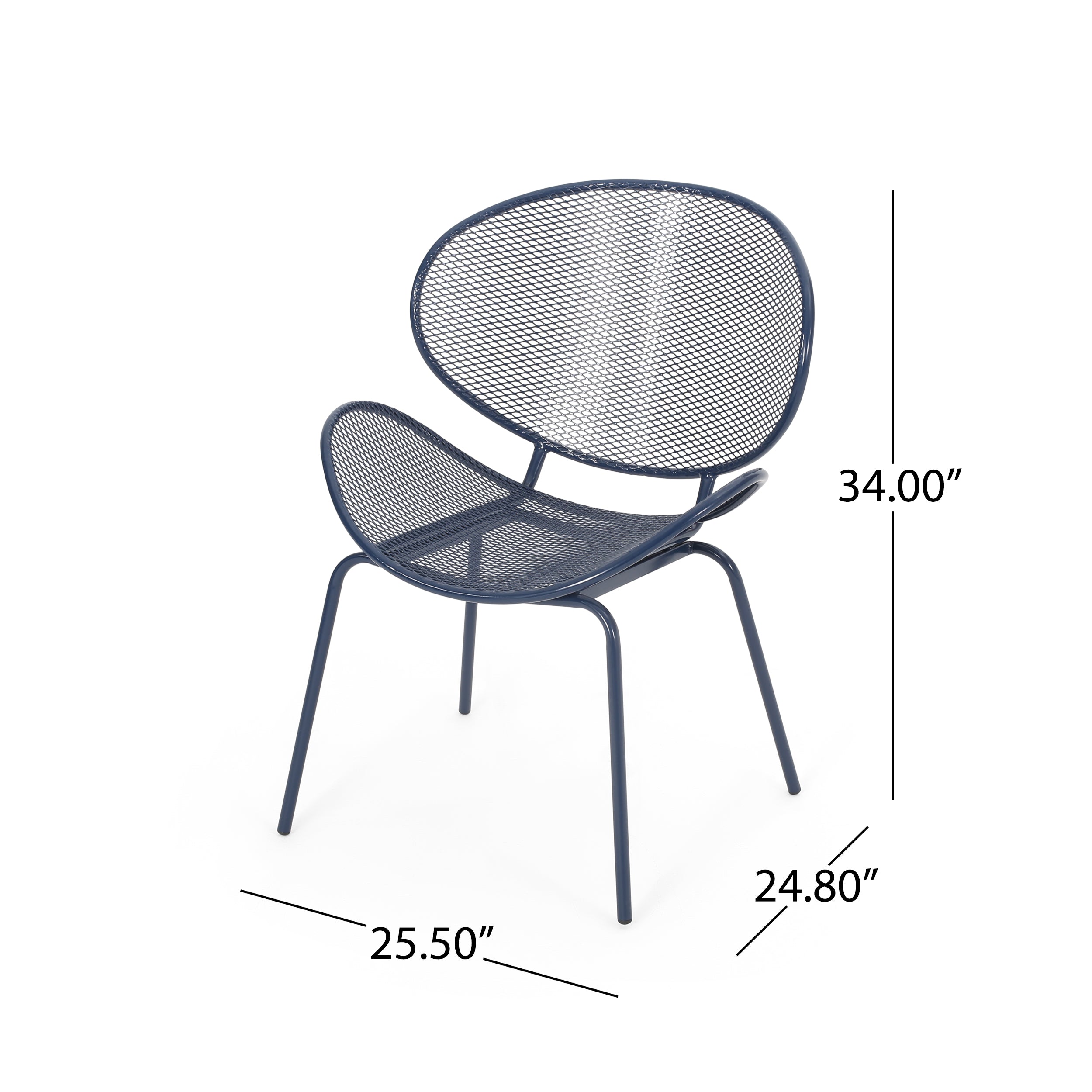 Modern Elba Chair Set With Mesh Seating And Retro Shell Design