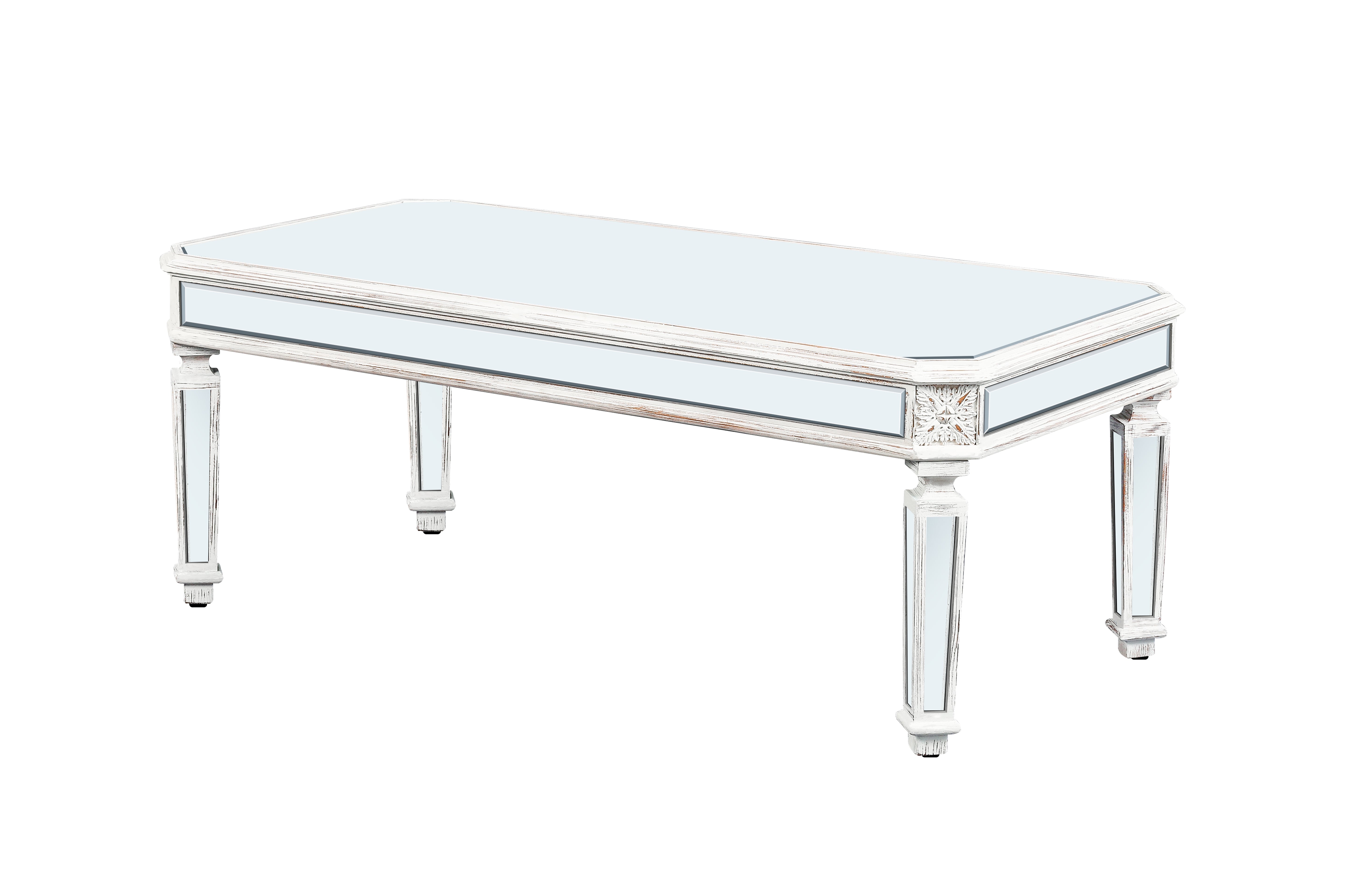 Silver Mirrored Coffee Table