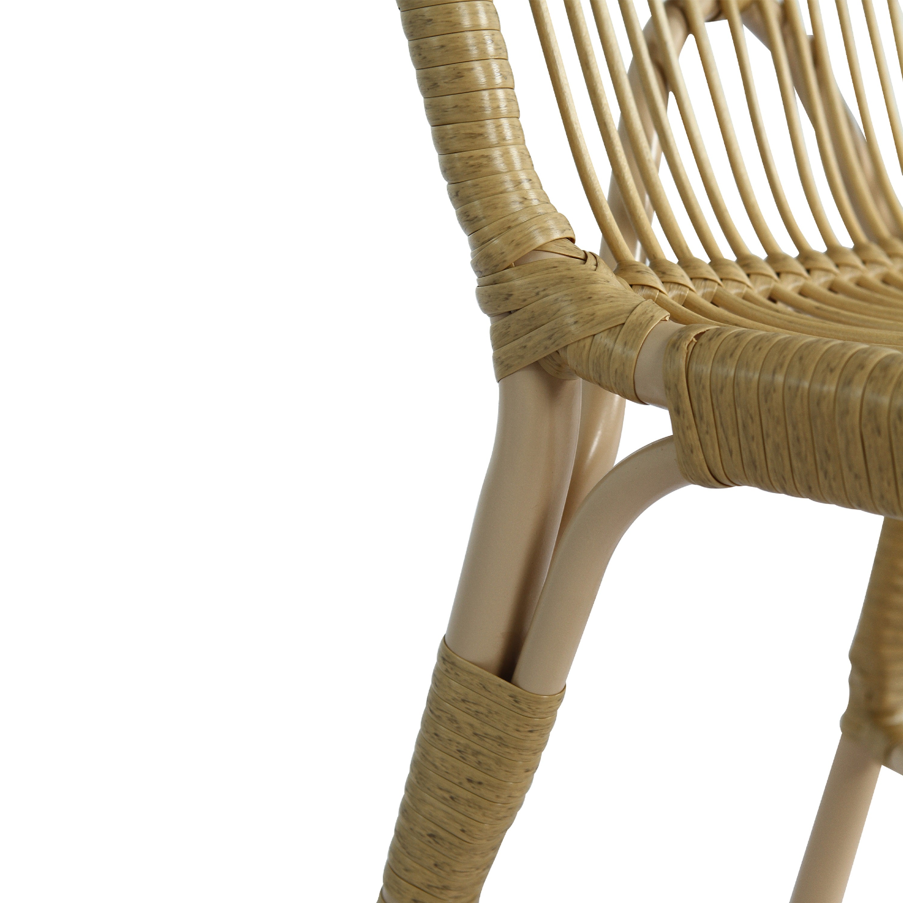 Outdoor Rattan Patio Dining Chairs, Set of 2