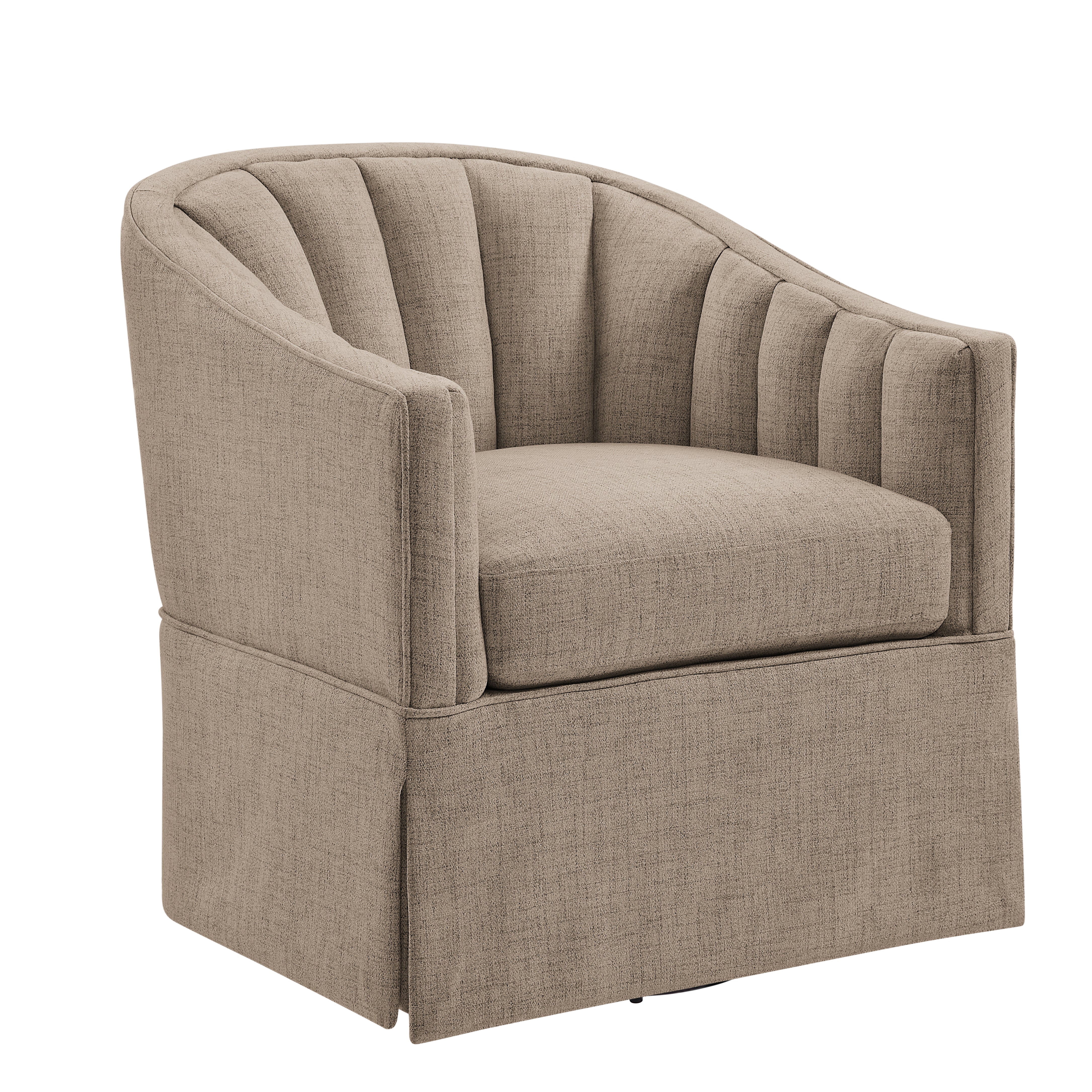 Skirted Swivel Accent Chair