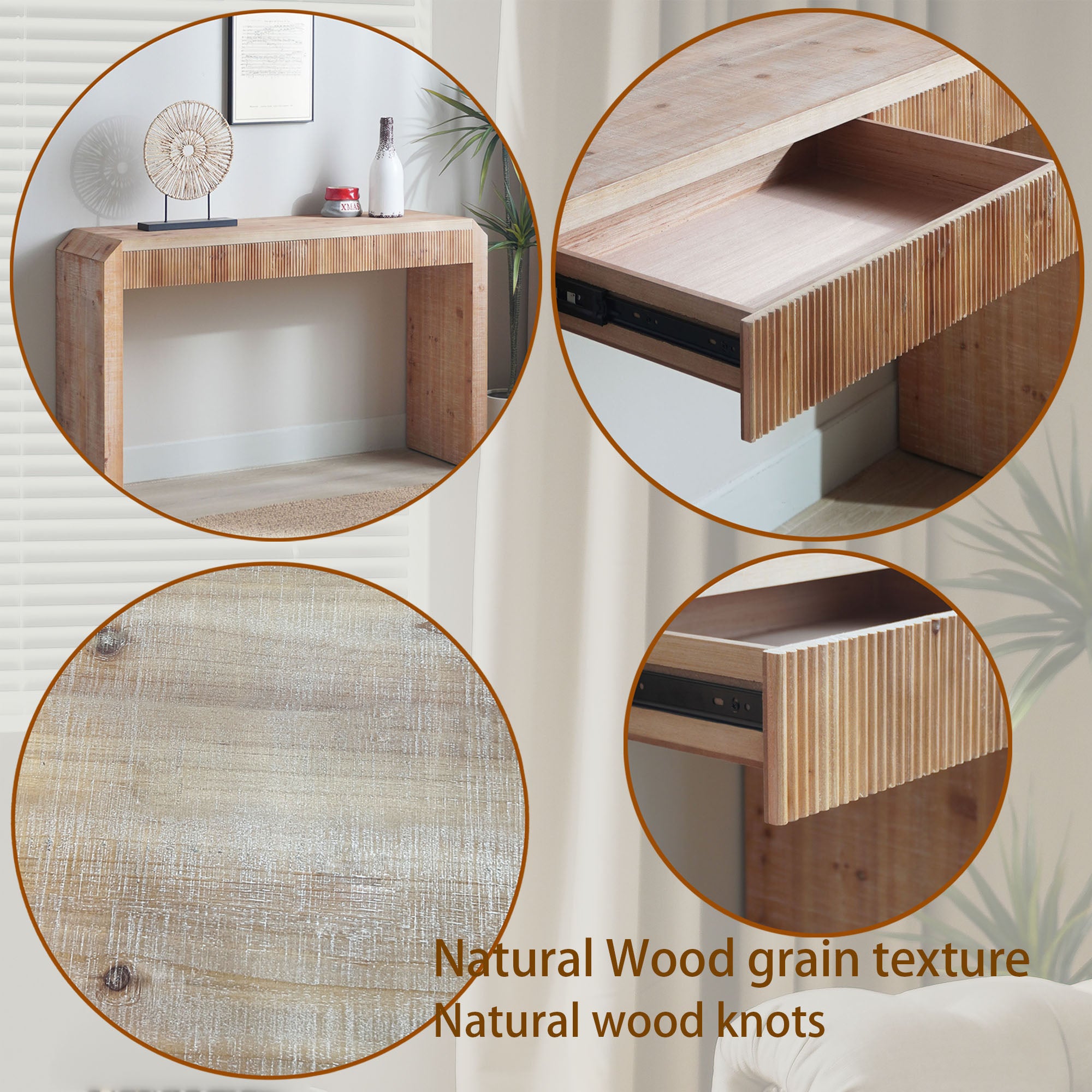 Awala Console Table with Storage Drawer