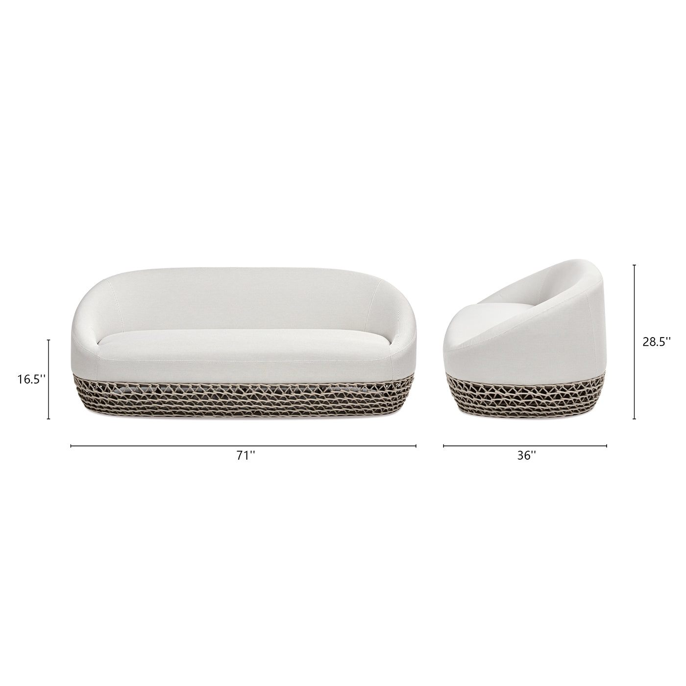 Willow Deep Seat Outdoor Sofa