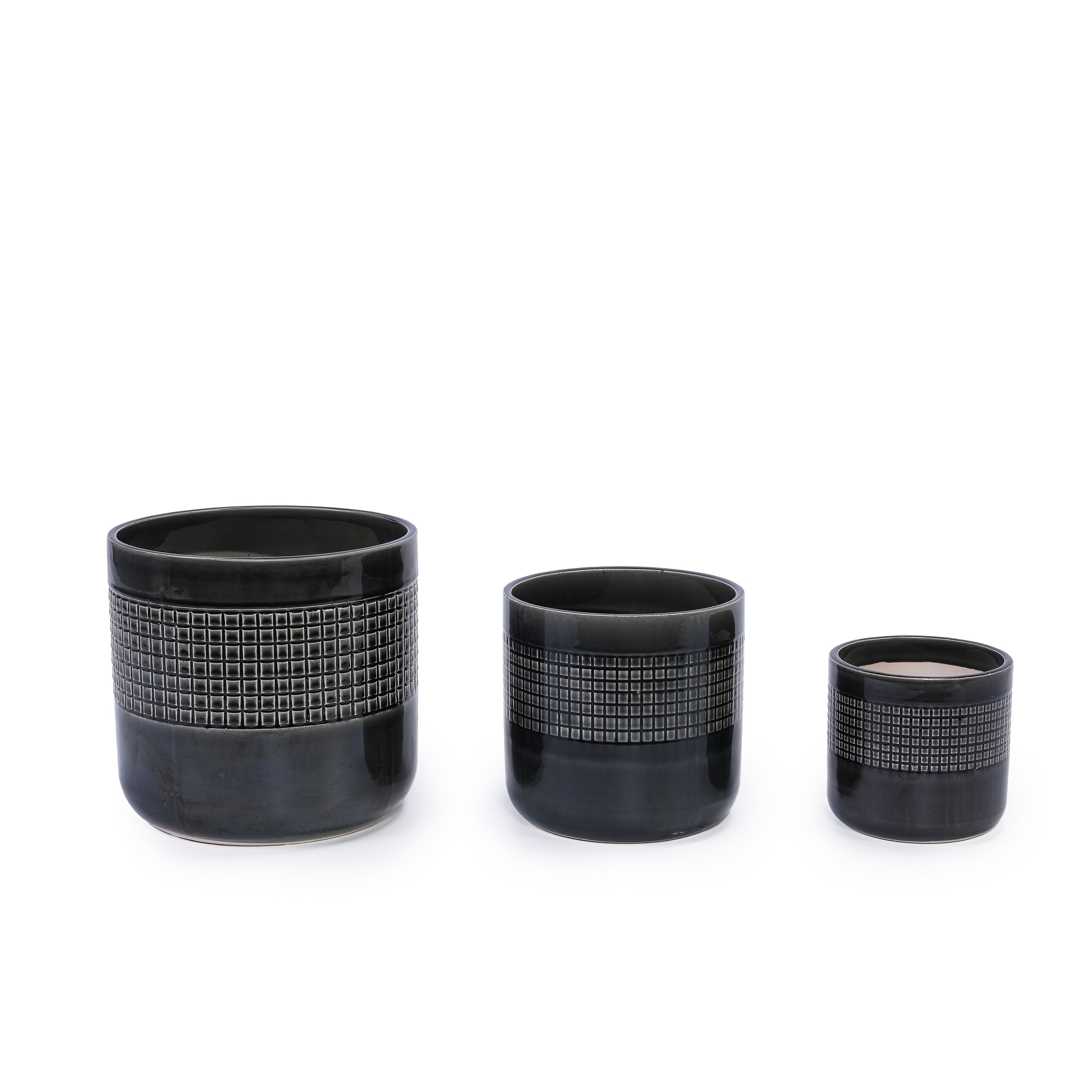 Pavo Handmade Ceramic Planter, Set of 3