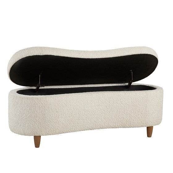 Gardenia Upholstered Flip Top Storage Bench with Solid Wood Legs