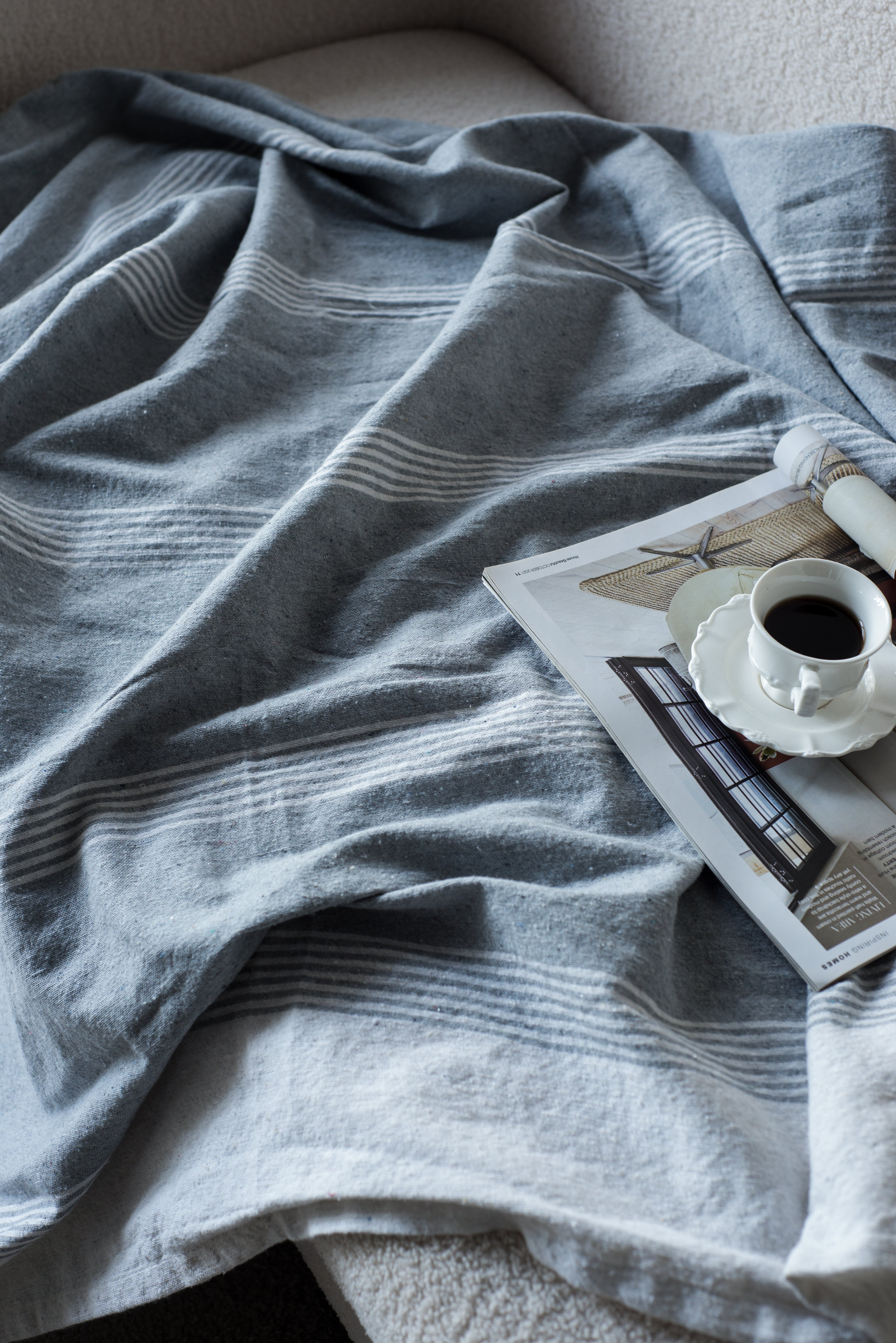 50x60' Conrad Grey Throw Blanket, 2 Pack