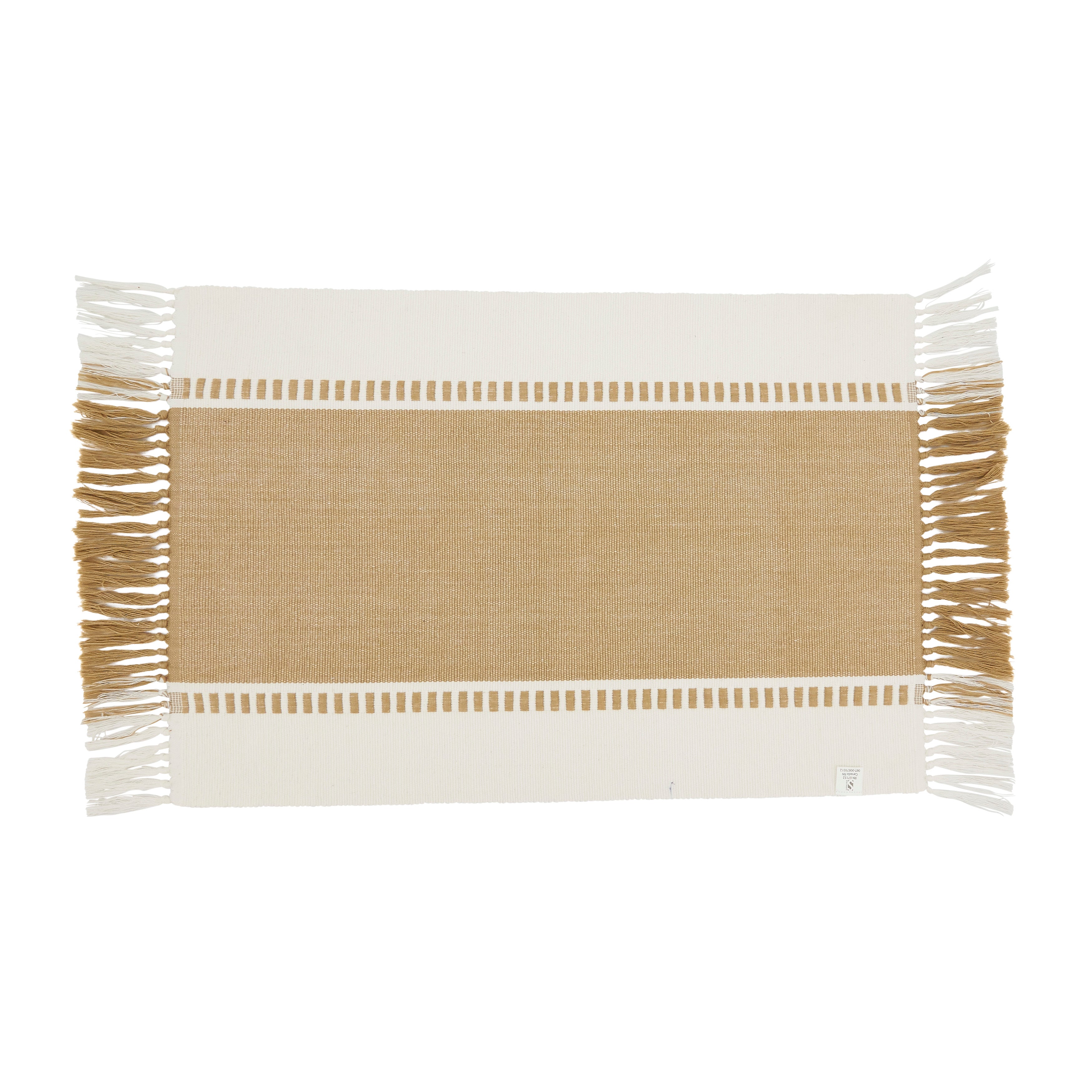 Tassel Trimmed Stripe Placemat, Set of 4