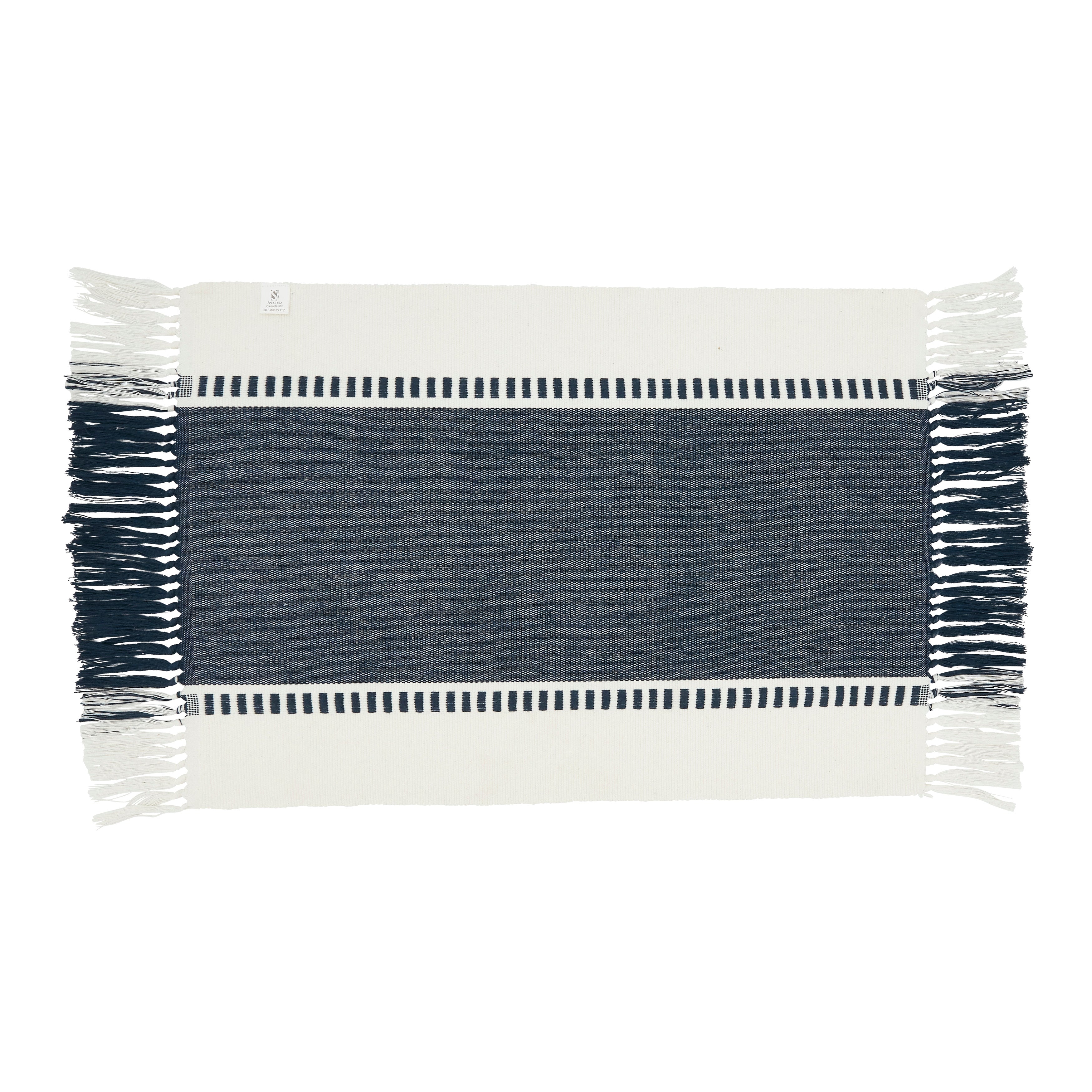 Tassel Trimmed Stripe Placemat, Set of 4