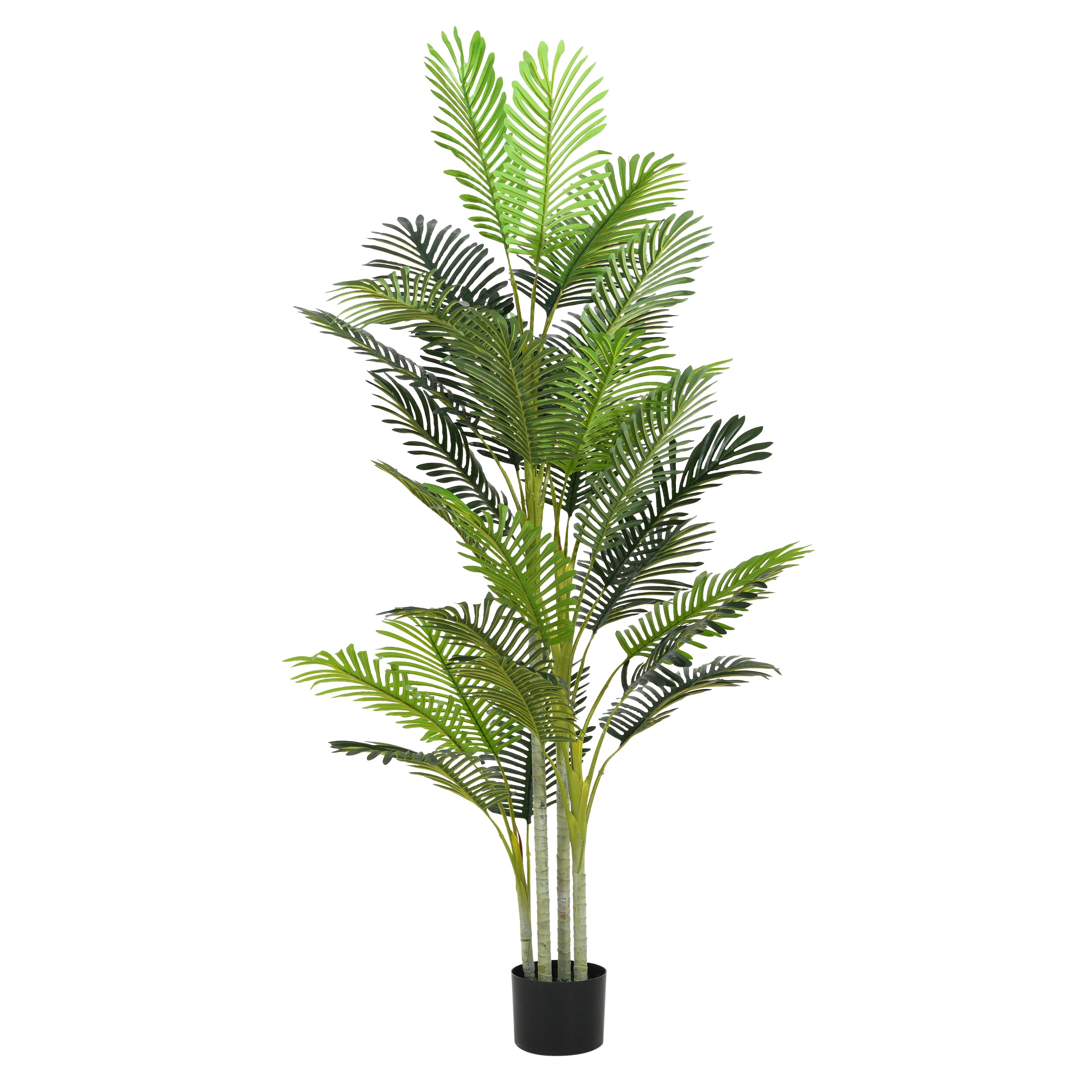 Faux Palm Tree With Pot, Set of 2