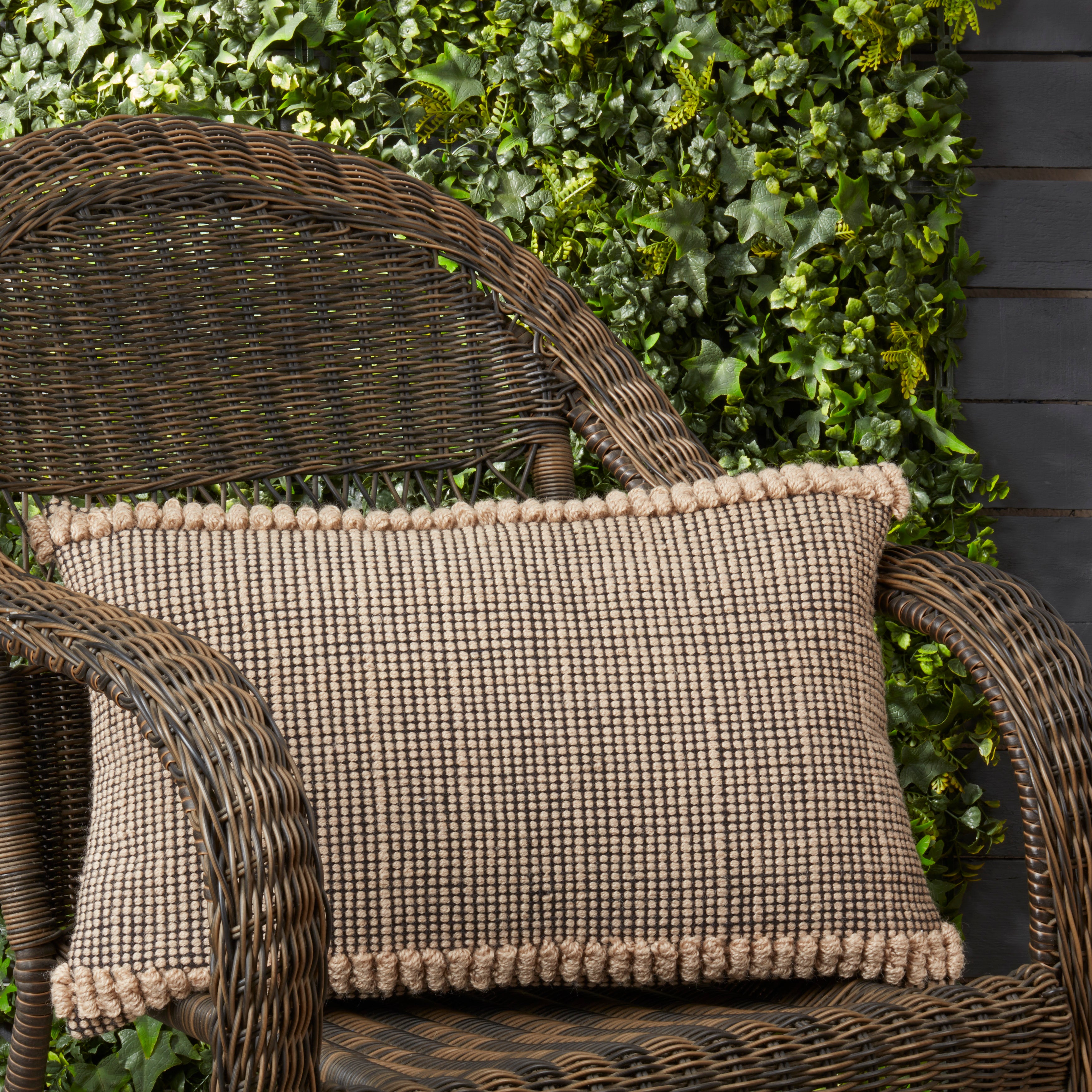 Rustic Charm Outdoor Polyester Filled Throw Pillow