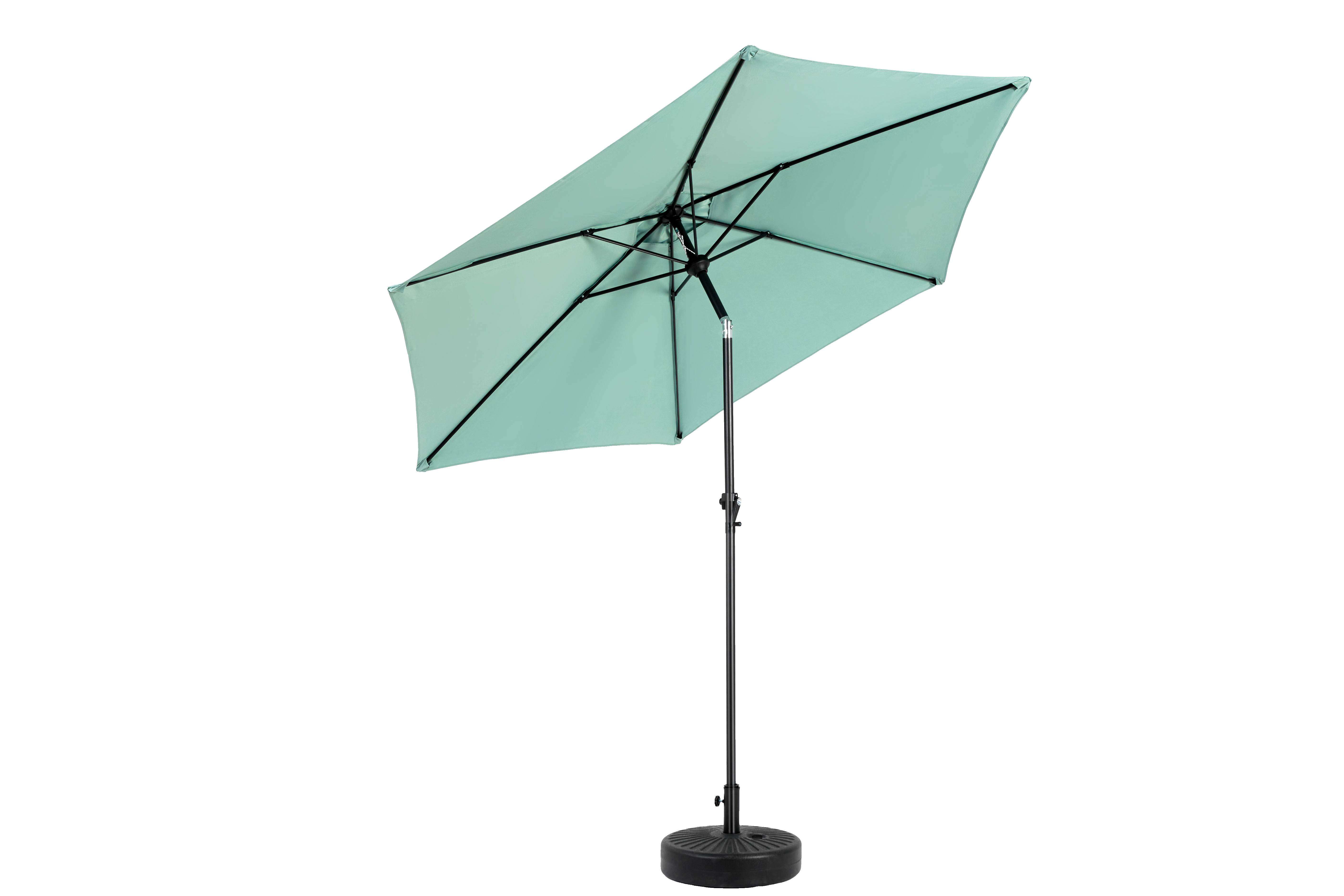 9' Outdoor Patio Umbrella Outdoor Table Umbrella with Push Button Tilt and Crank, Base Not Included