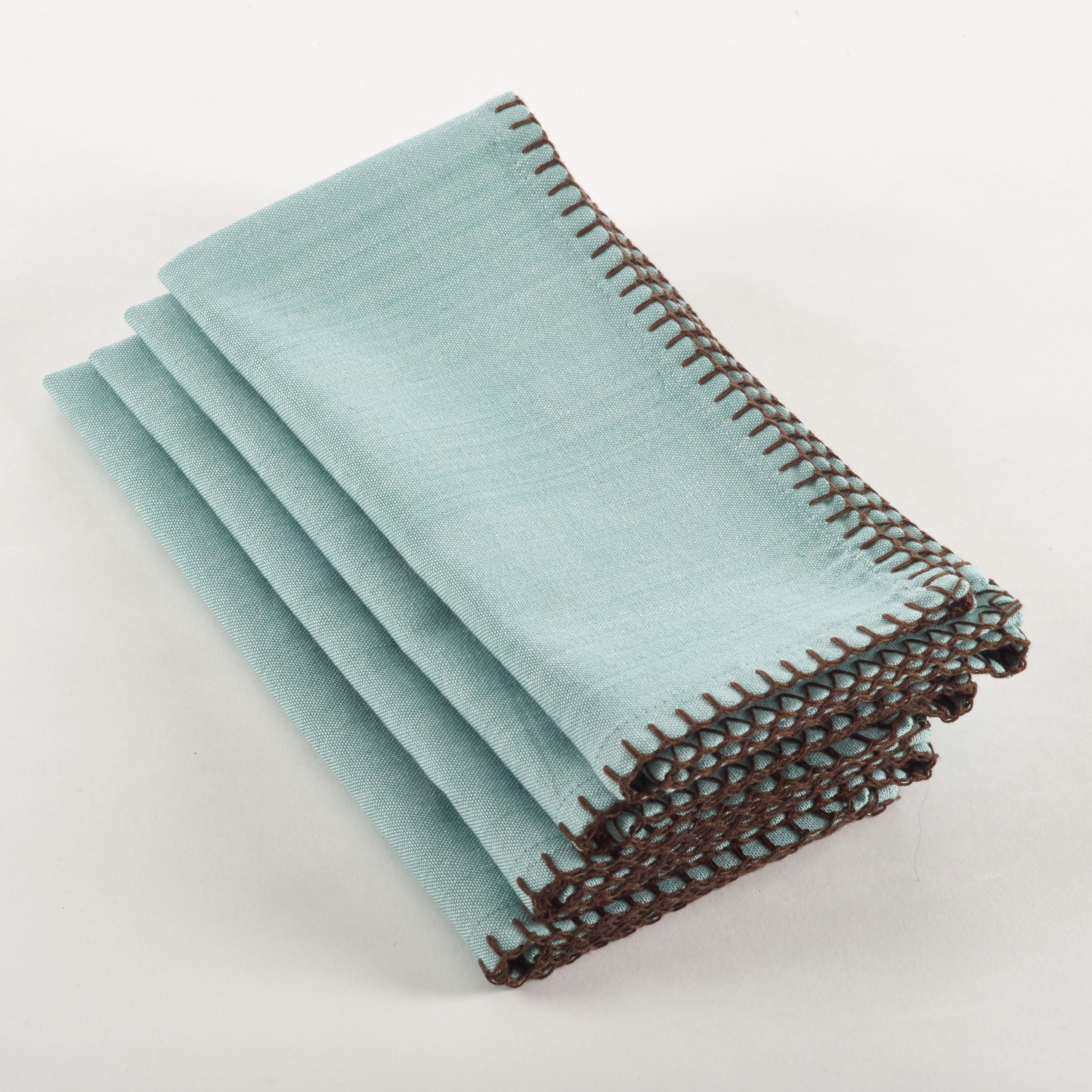 Whip Stitched Design Napkin, Set of 4