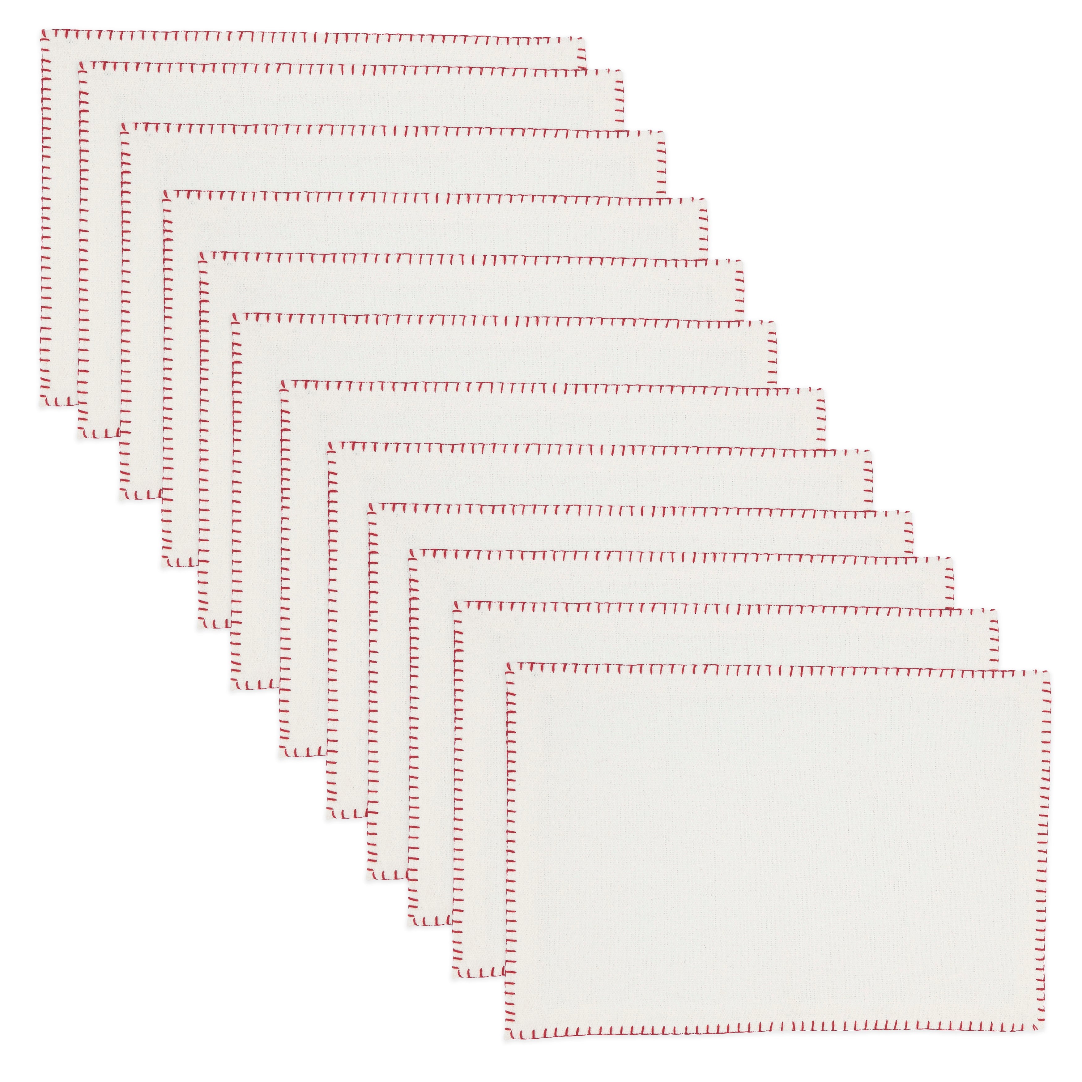 Whip Stitched Design Placemat, Set of 4