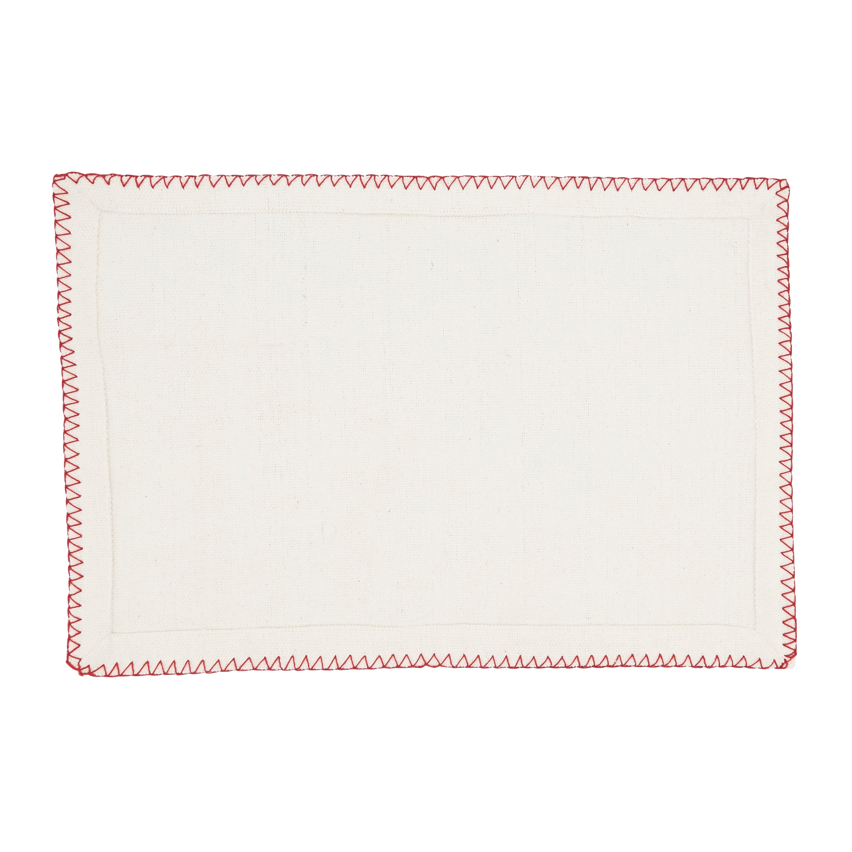 Whip Stitched Design Placemat, Set of 4