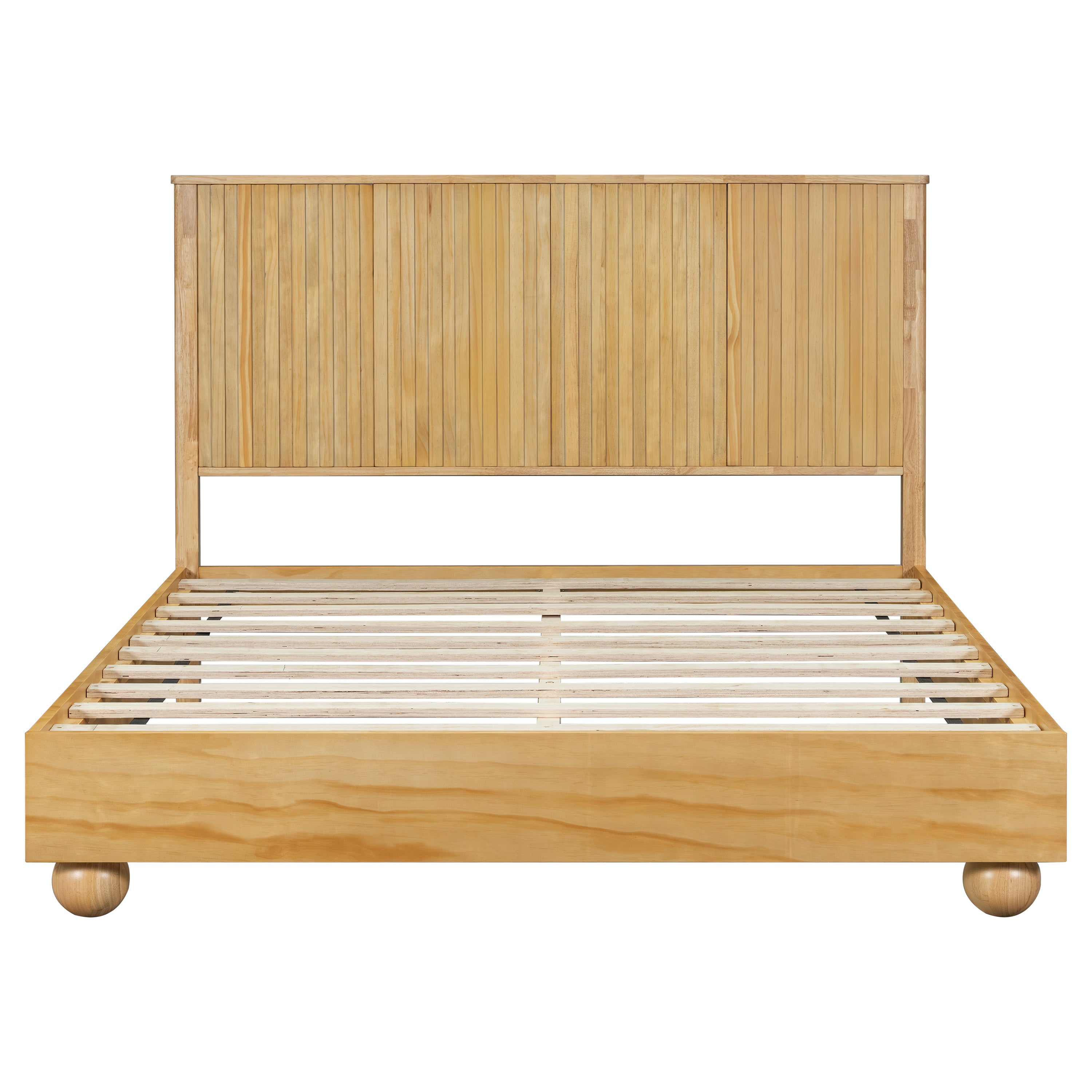 Bed Frame With Reeded Headboard
