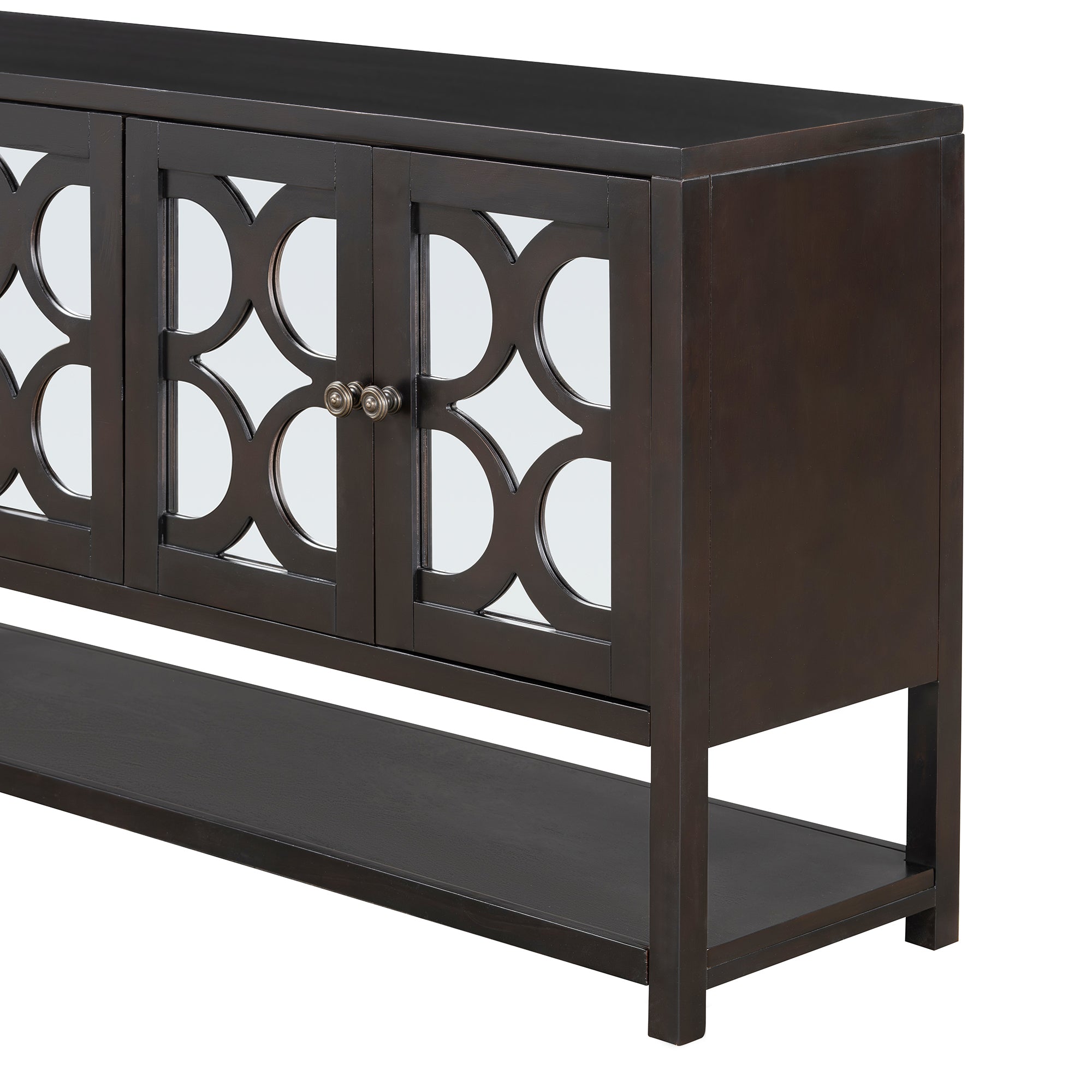 Mirrored Door Console Table