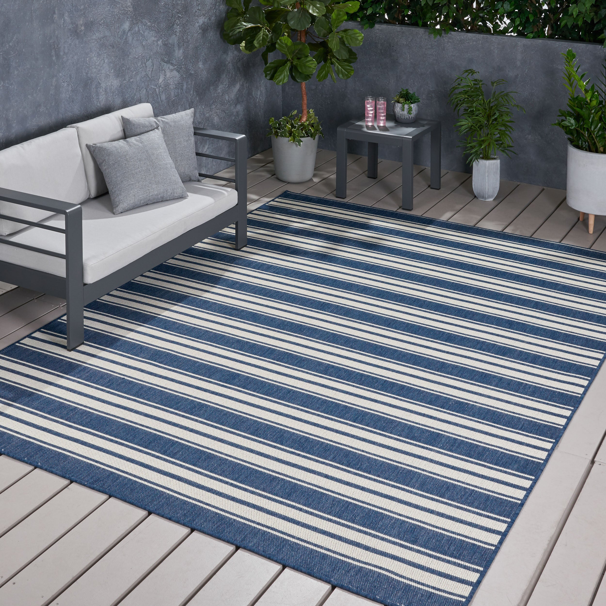 94" x 120" Polypropylene Outdoor Area Rug