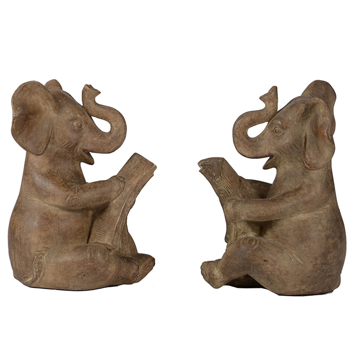 Elephant Bookends, Set of 2