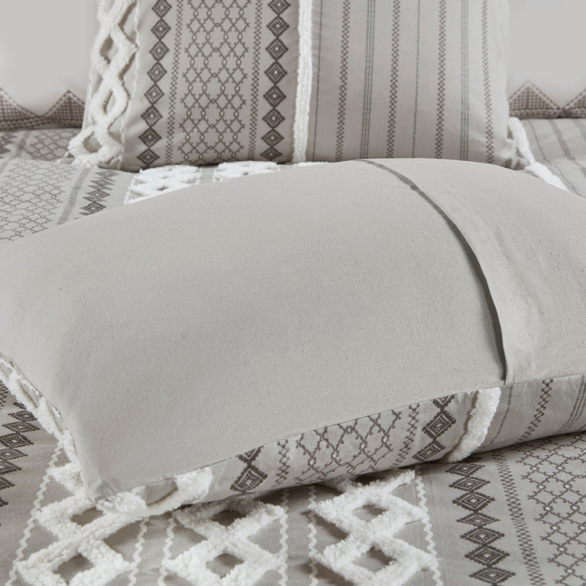 Imani Cotton Printed Comforter Set with Chenille