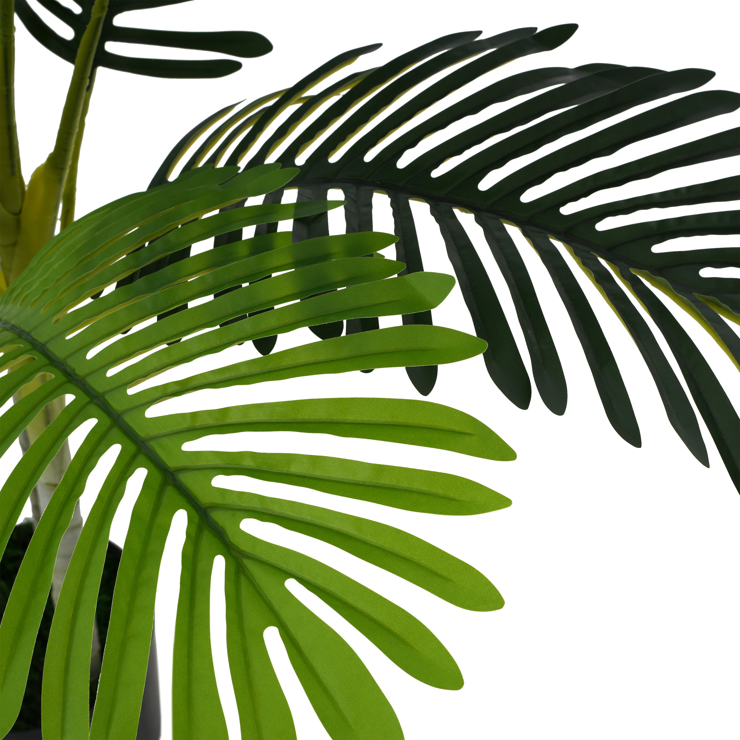 61" Artificial Palm Tree with Black Plastic Pot, Set of 2