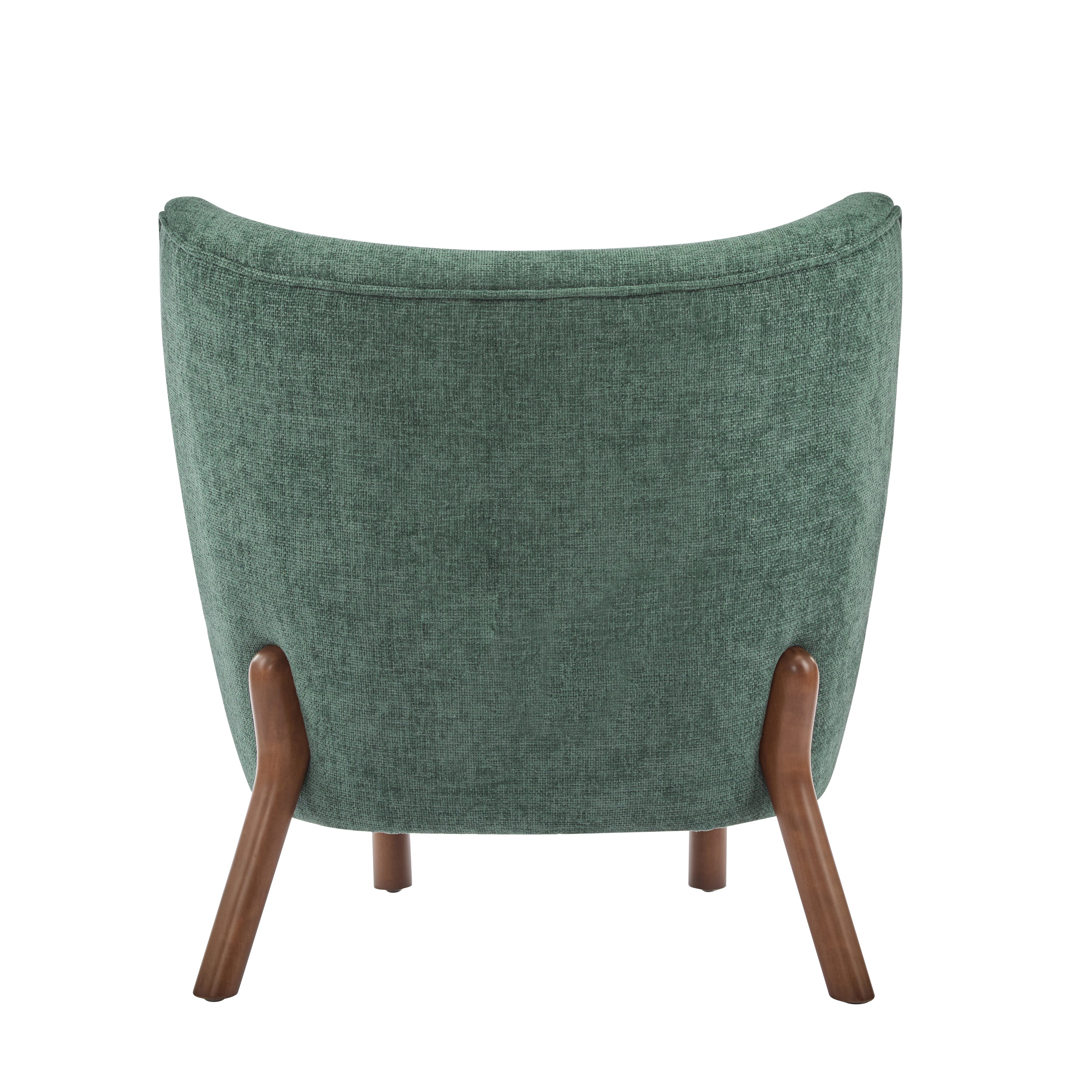 Bella Upholstered Wingback Armless Accent Chair - Thumbnail 4