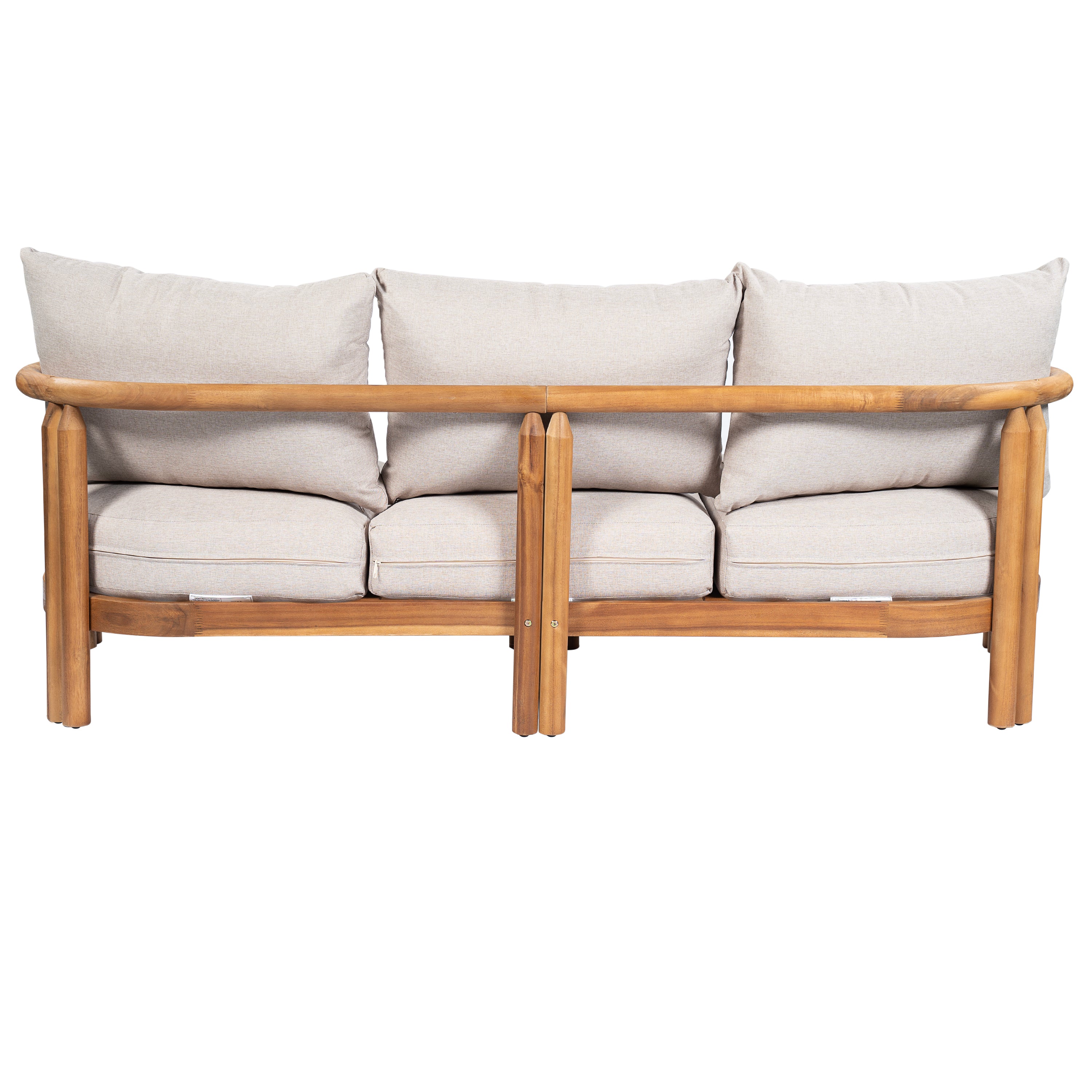 Cove Outdoor Acacia Wood 3pcs Chat Set