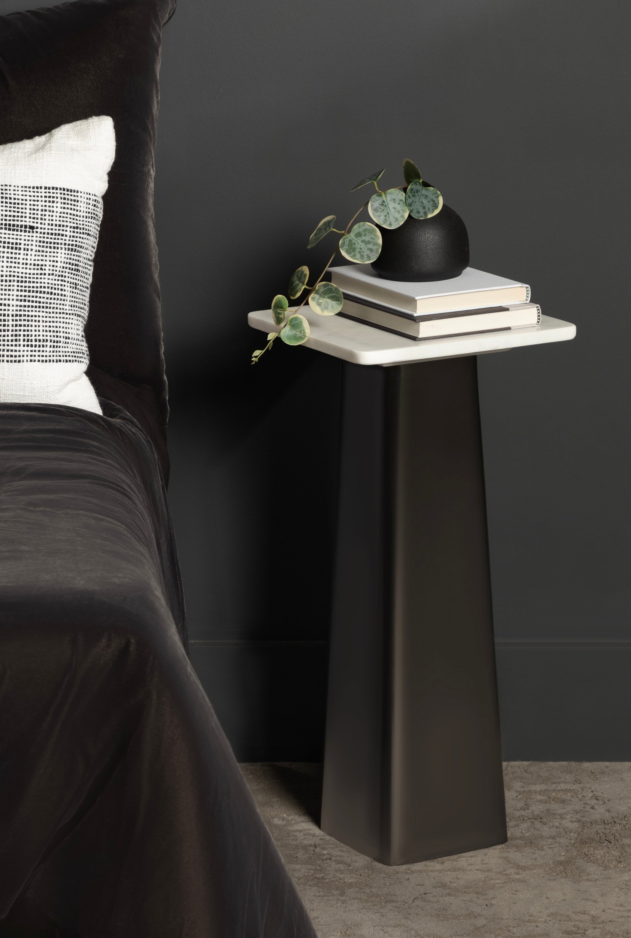 Quinley Square Marble Drink Table