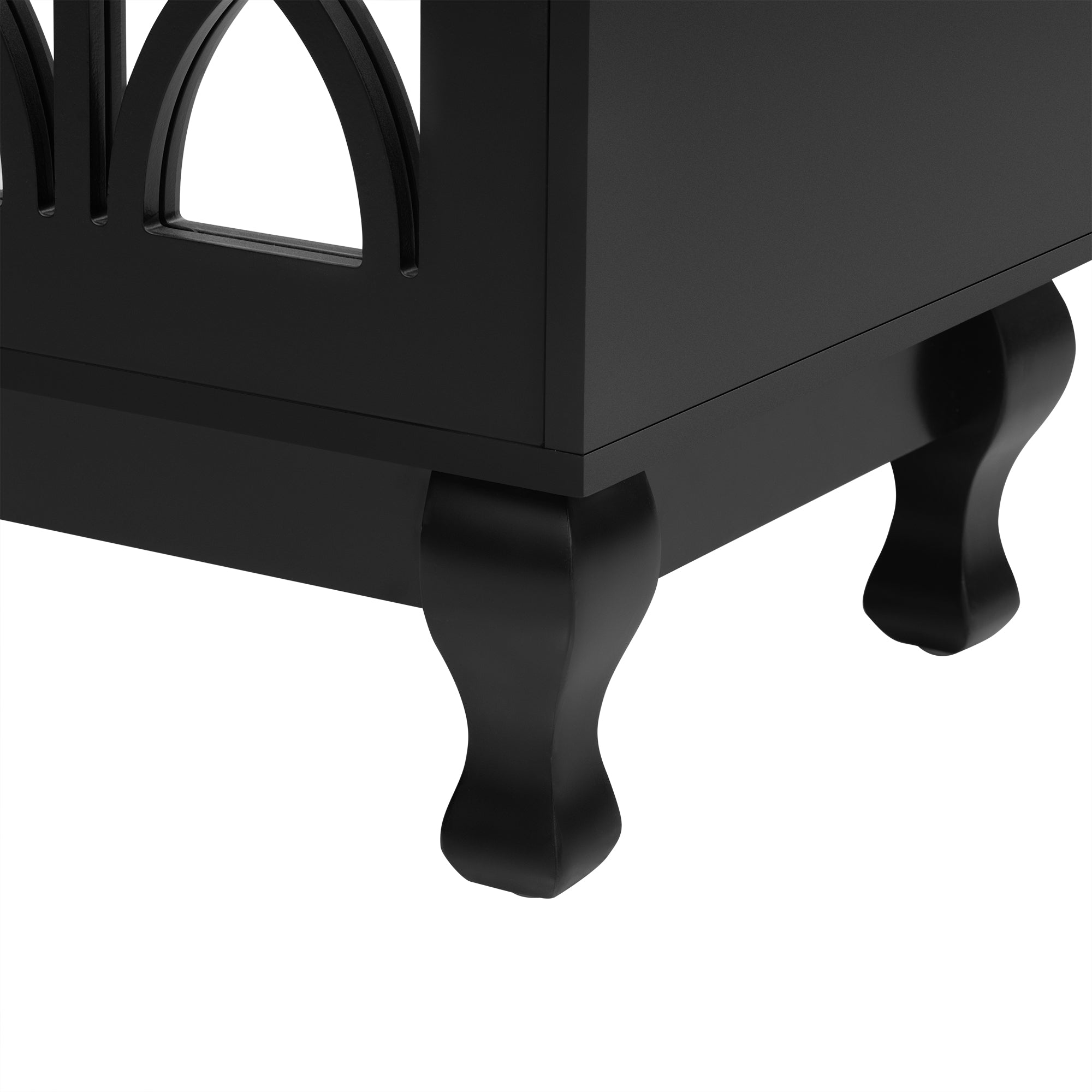 Mirrored Door Entertainment Center